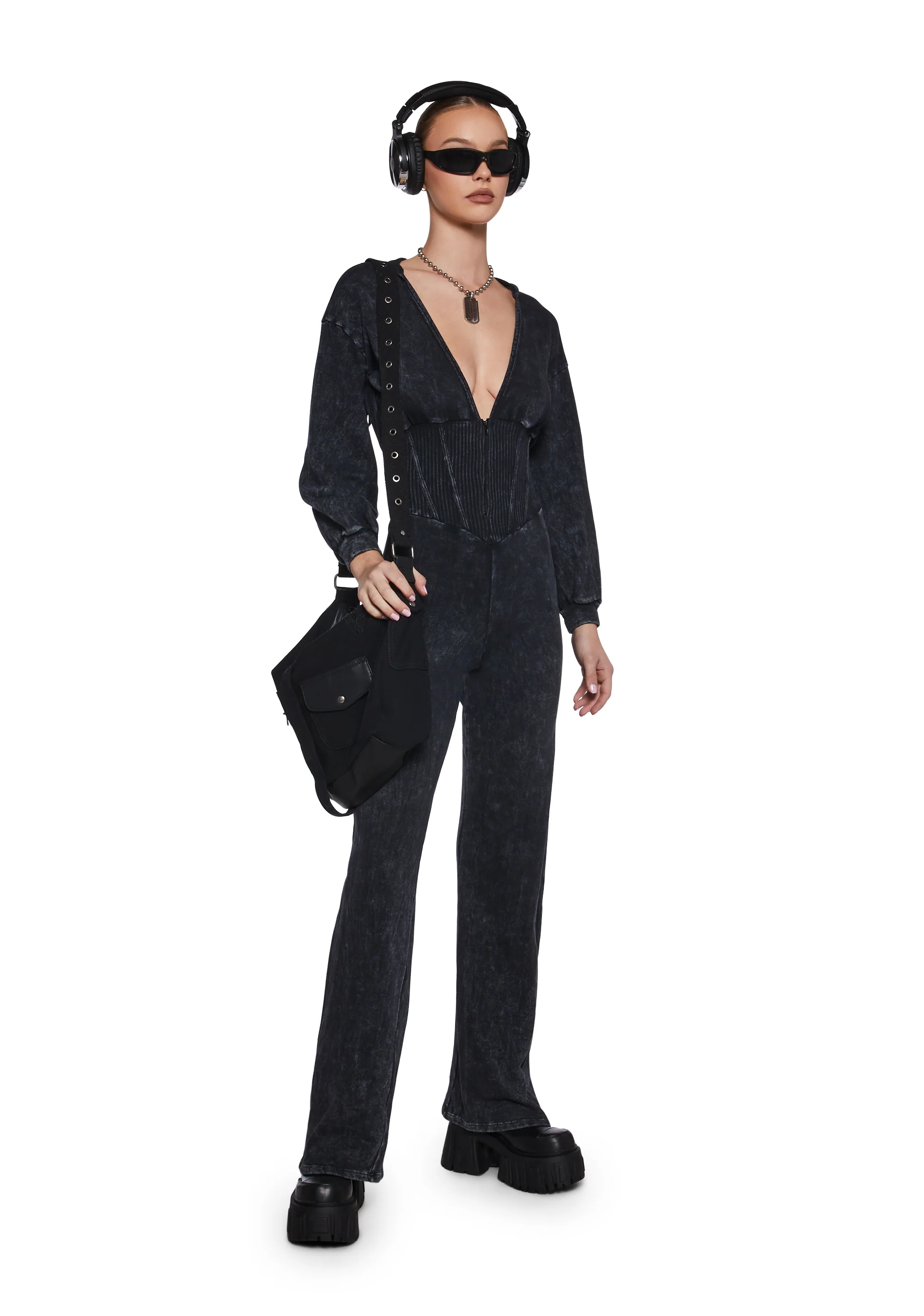 In My Stereo Lab Hooded Jumpsuit - Image 5