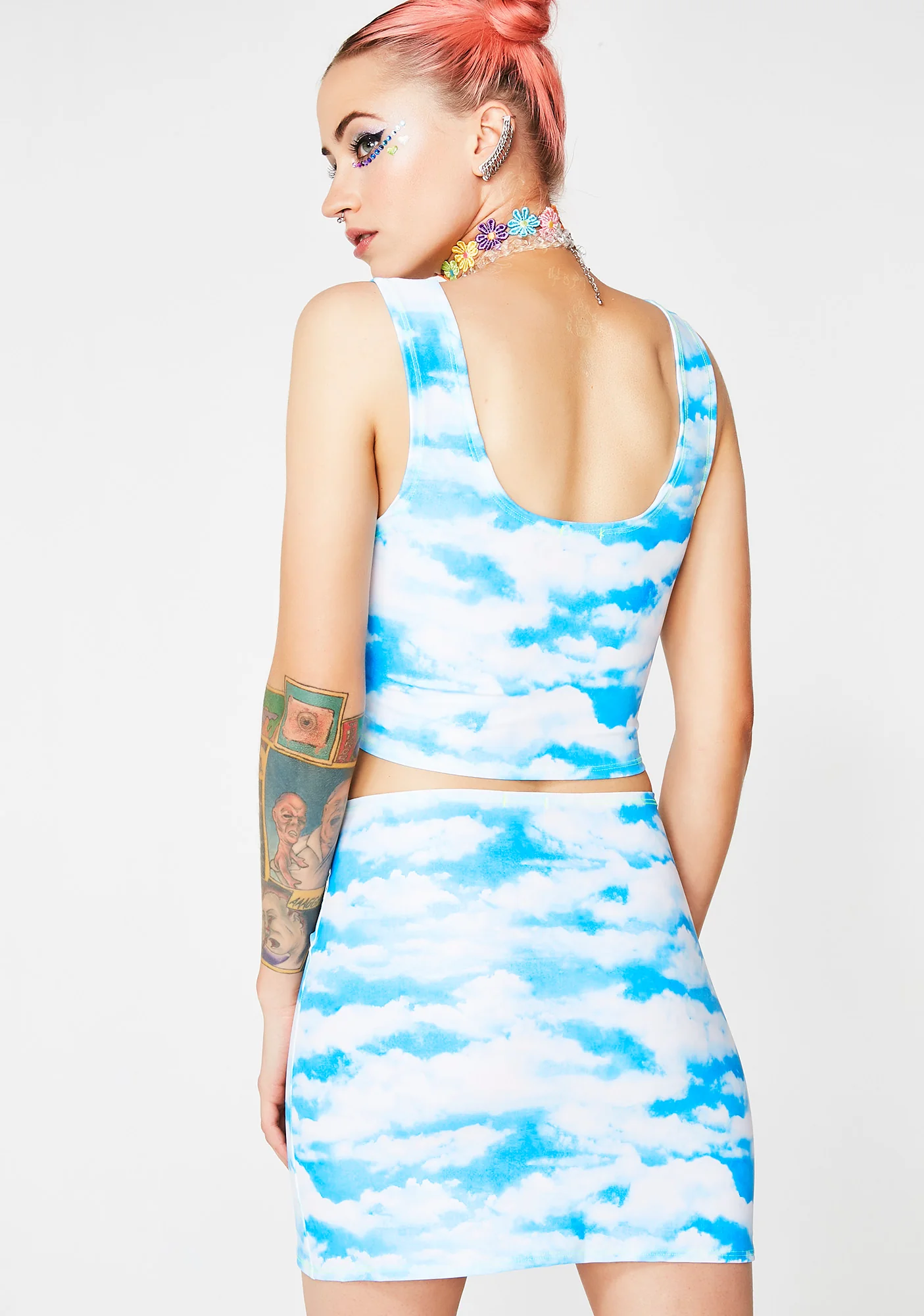 In The Clouds Mini Skirt - Image 4