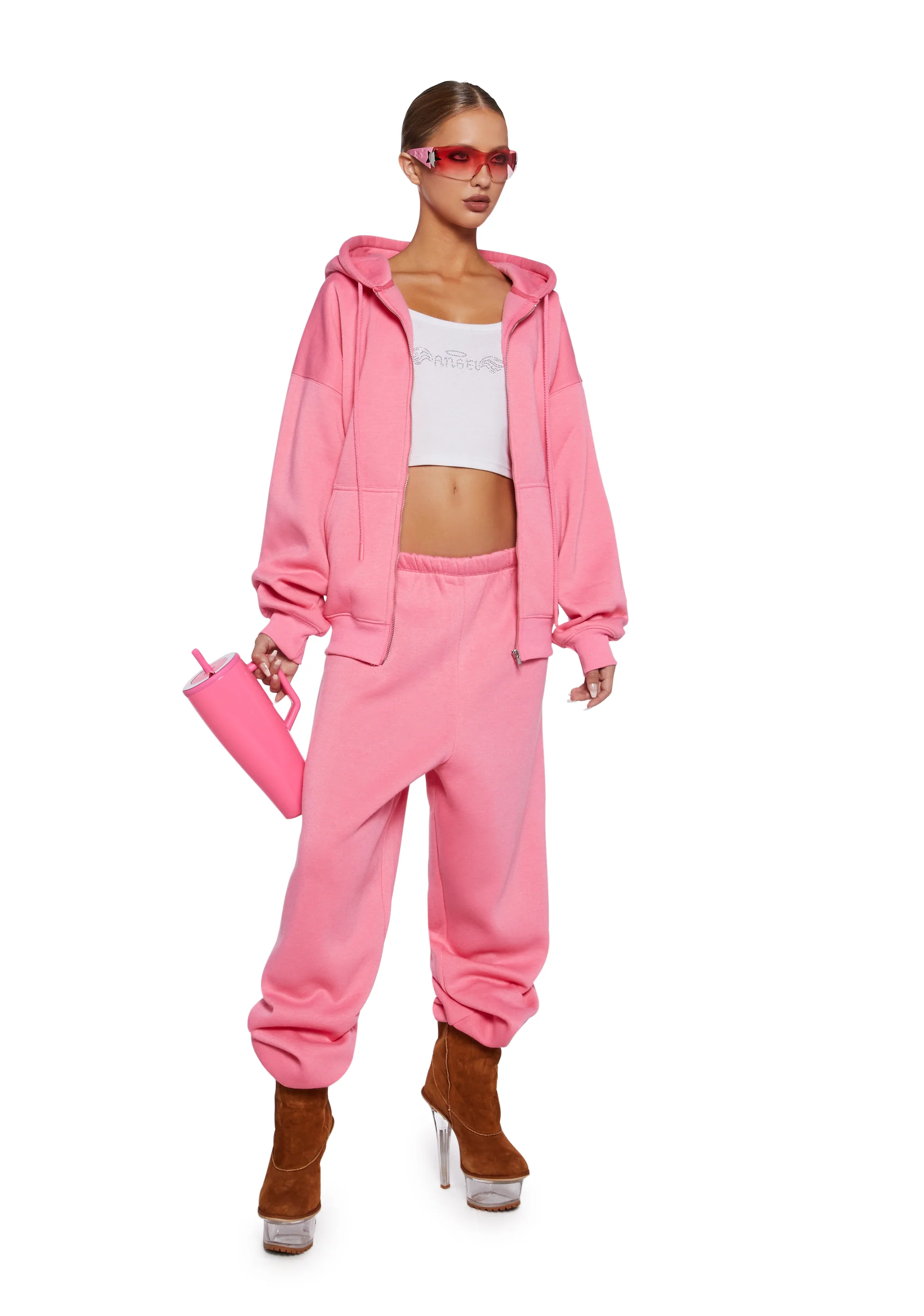 Indulge Me Sweatpants - Pink - Image 2