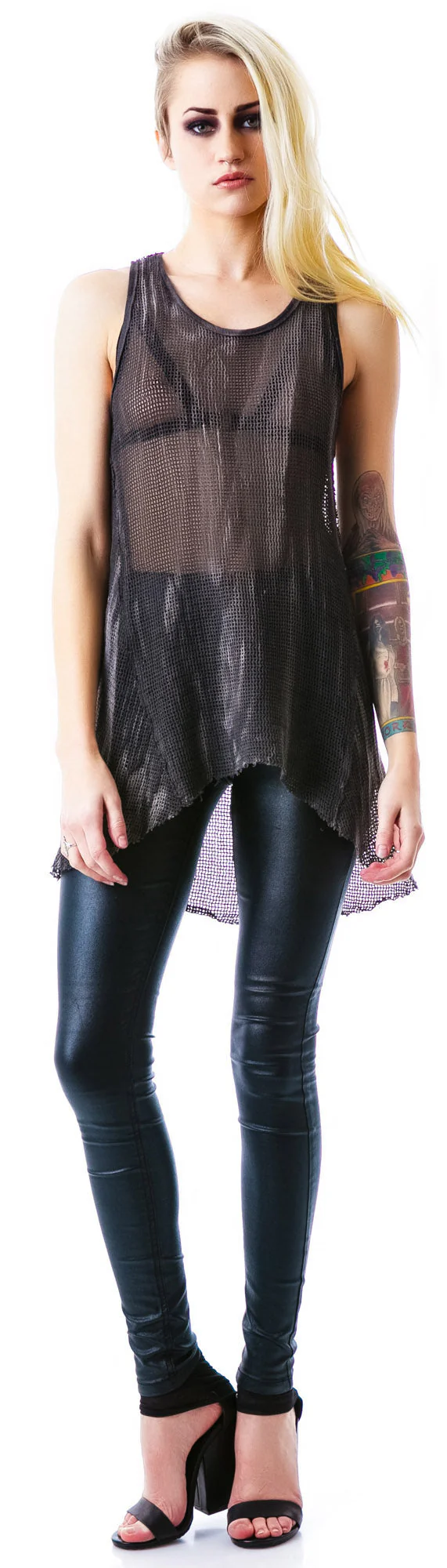 Industrial Mesh Tank - Black - Image 15