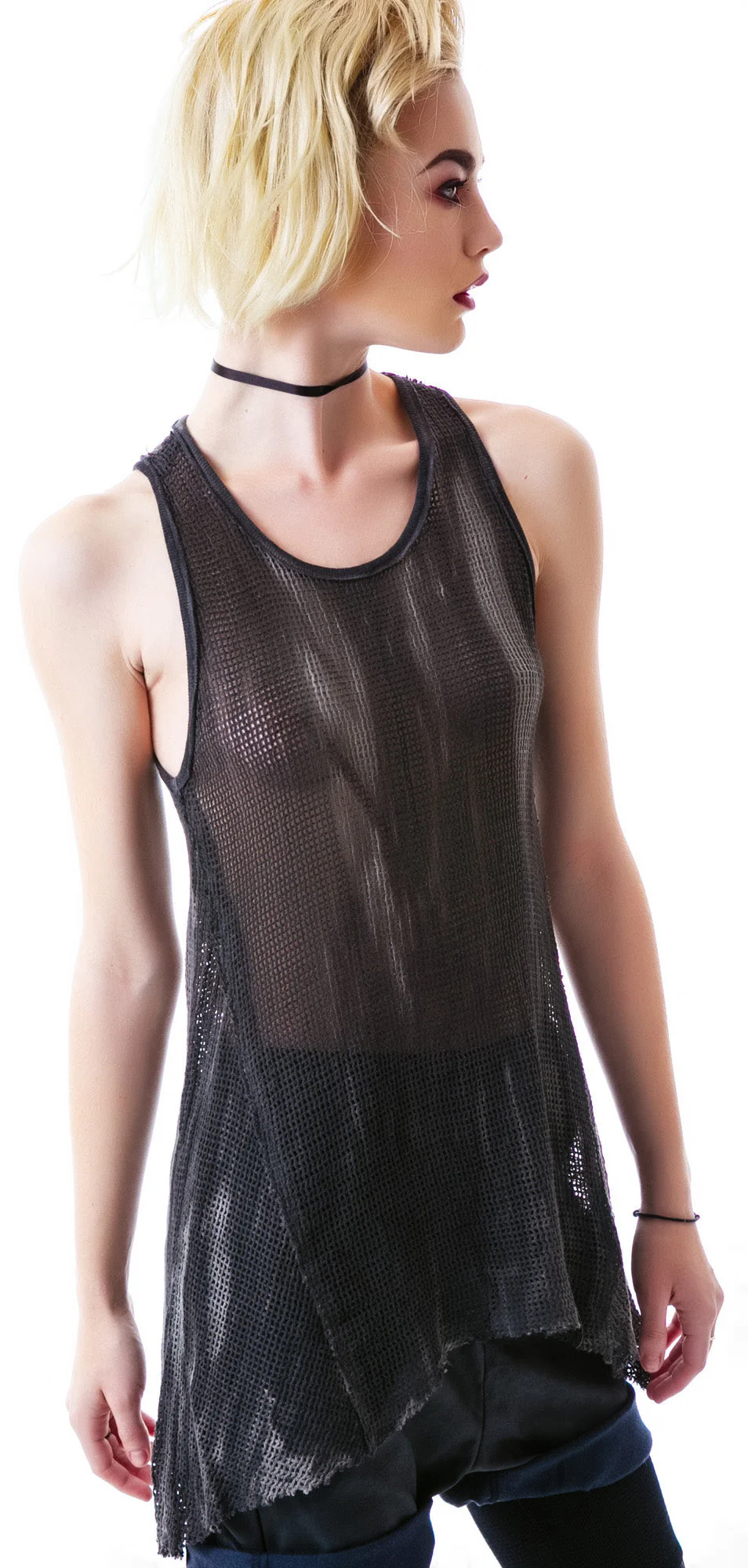 Industrial Mesh Tank - Black - Image 16