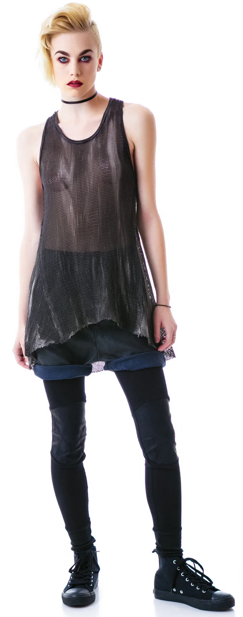 Industrial Mesh Tank - Black - Image 17