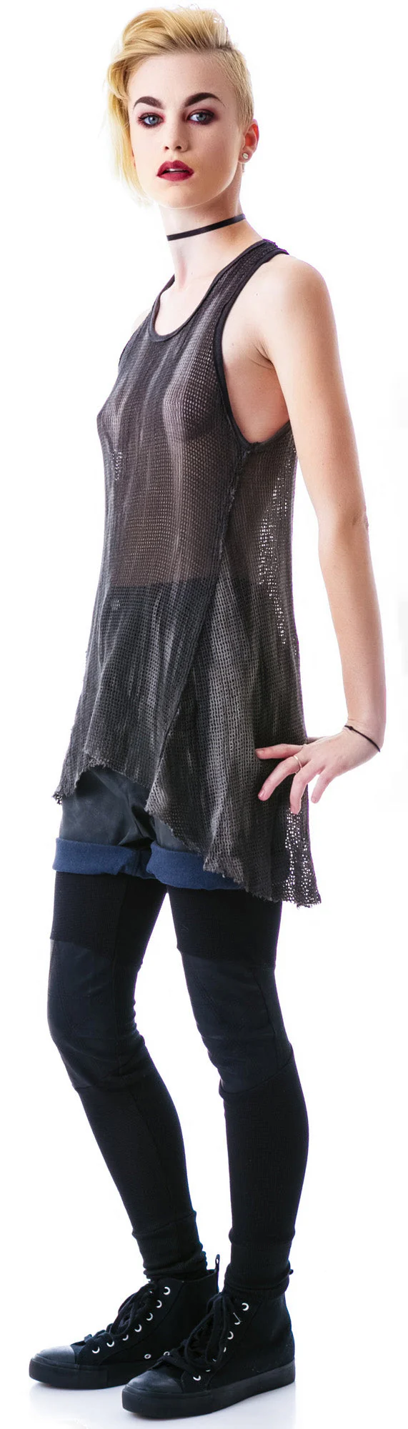 Industrial Mesh Tank - Black - Image 18