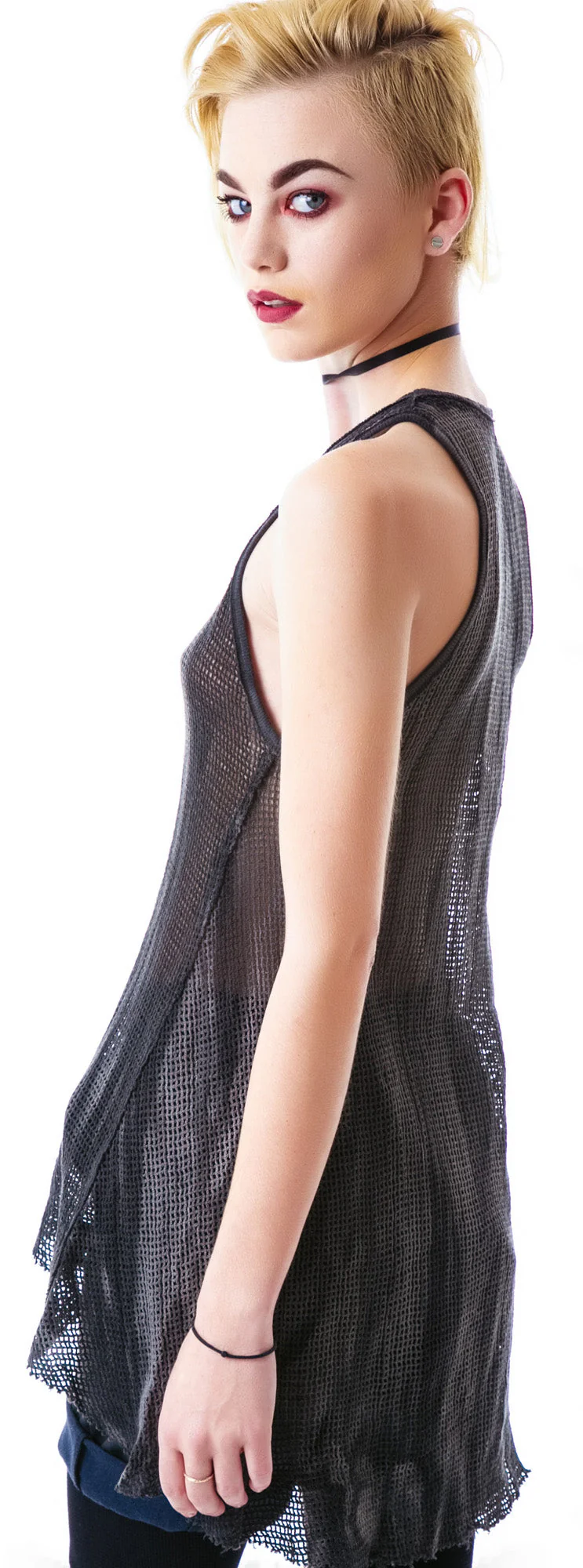 Industrial Mesh Tank - Black - Image 19
