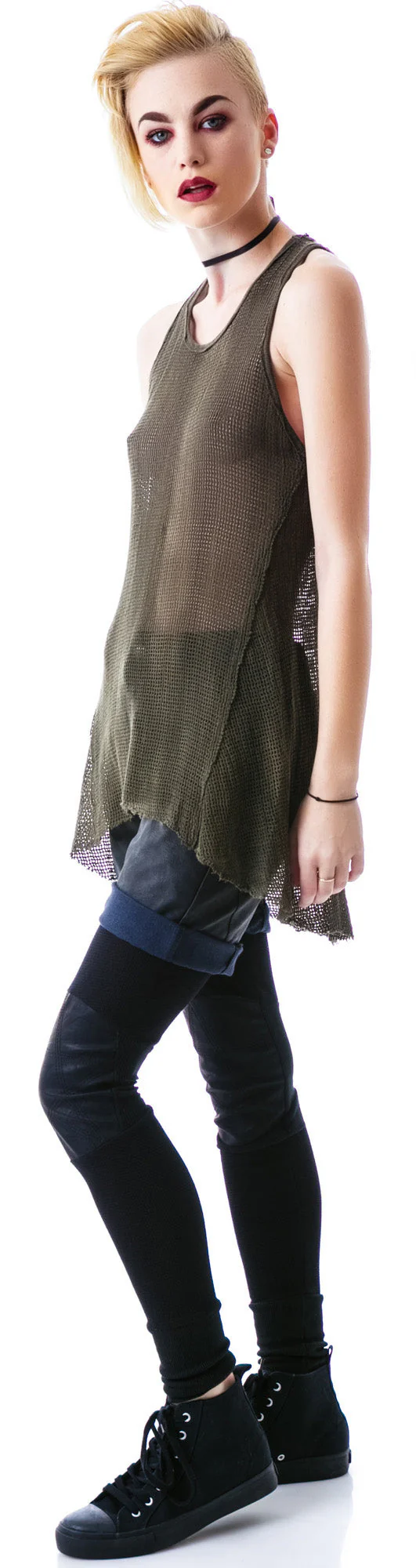 Industrial Mesh Tank - Black - Image 6