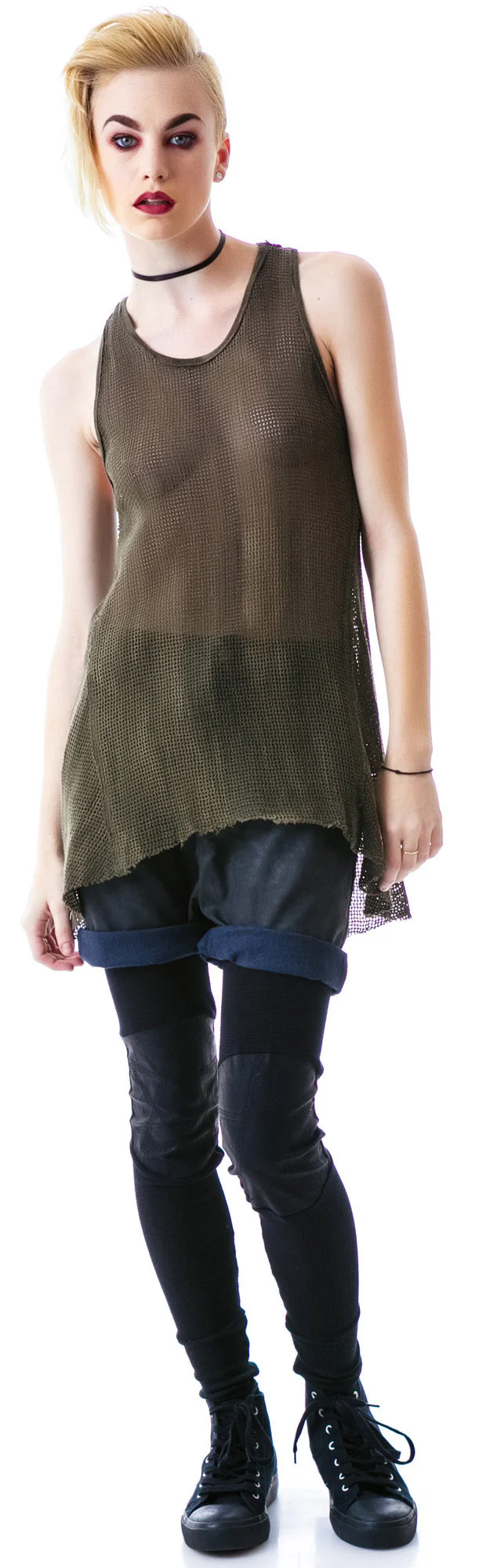 Industrial Mesh Tank - Black - Image 7