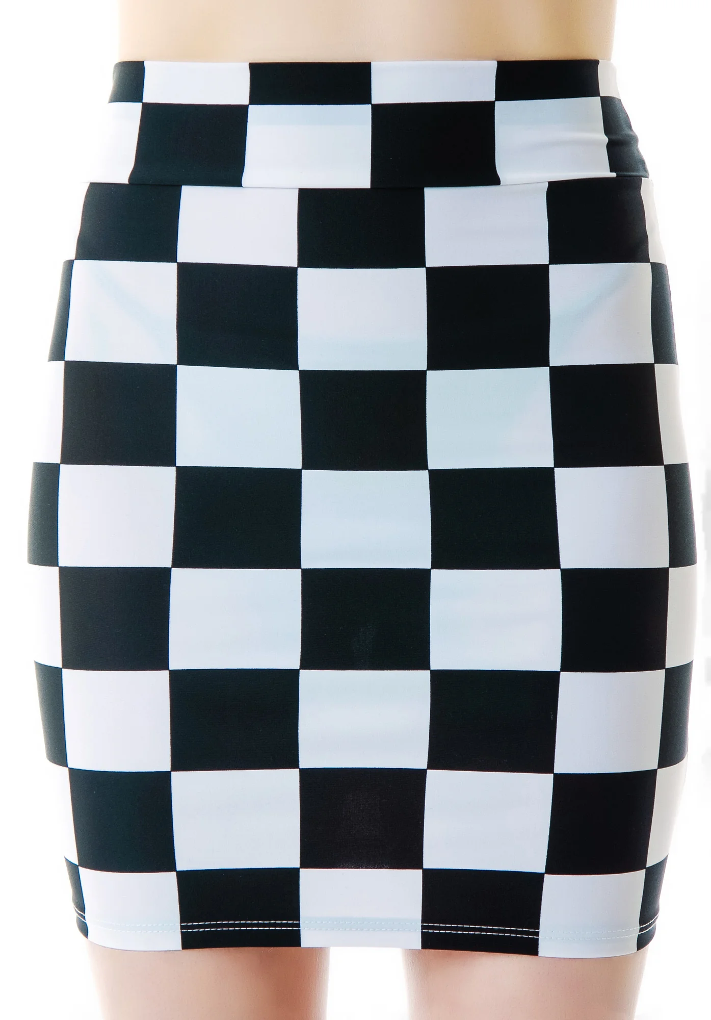 Indy 500 Checkered Mini Skirt - Image 2