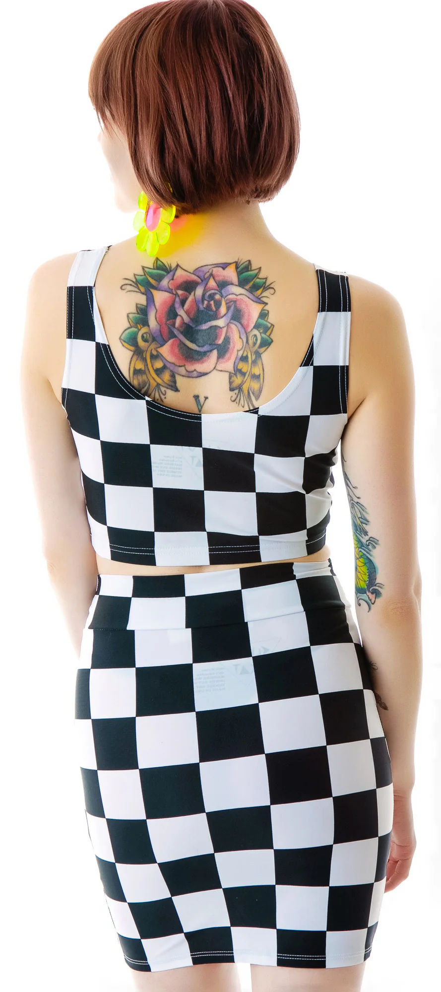 Indy 500 Checkered Mini Skirt - Image 5