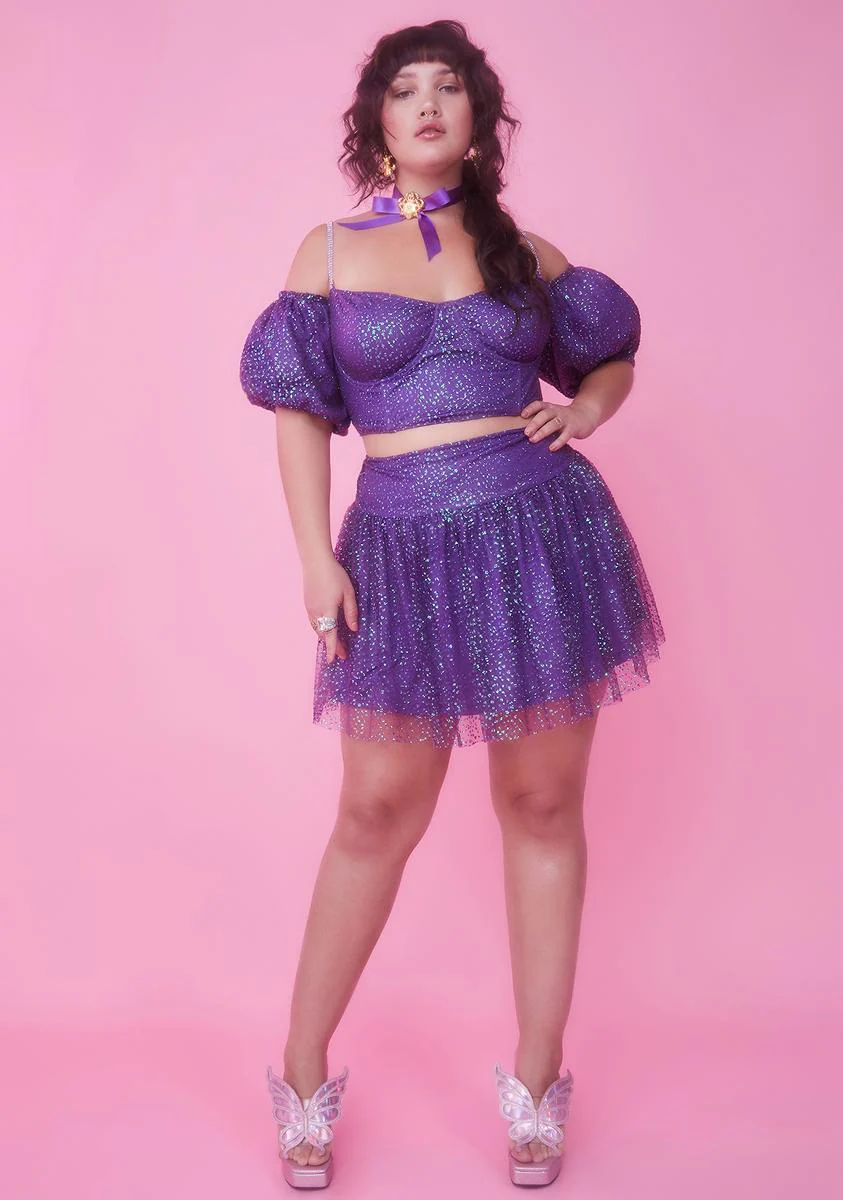 Infinite Broken Spell Glitter Skirt - Image 3