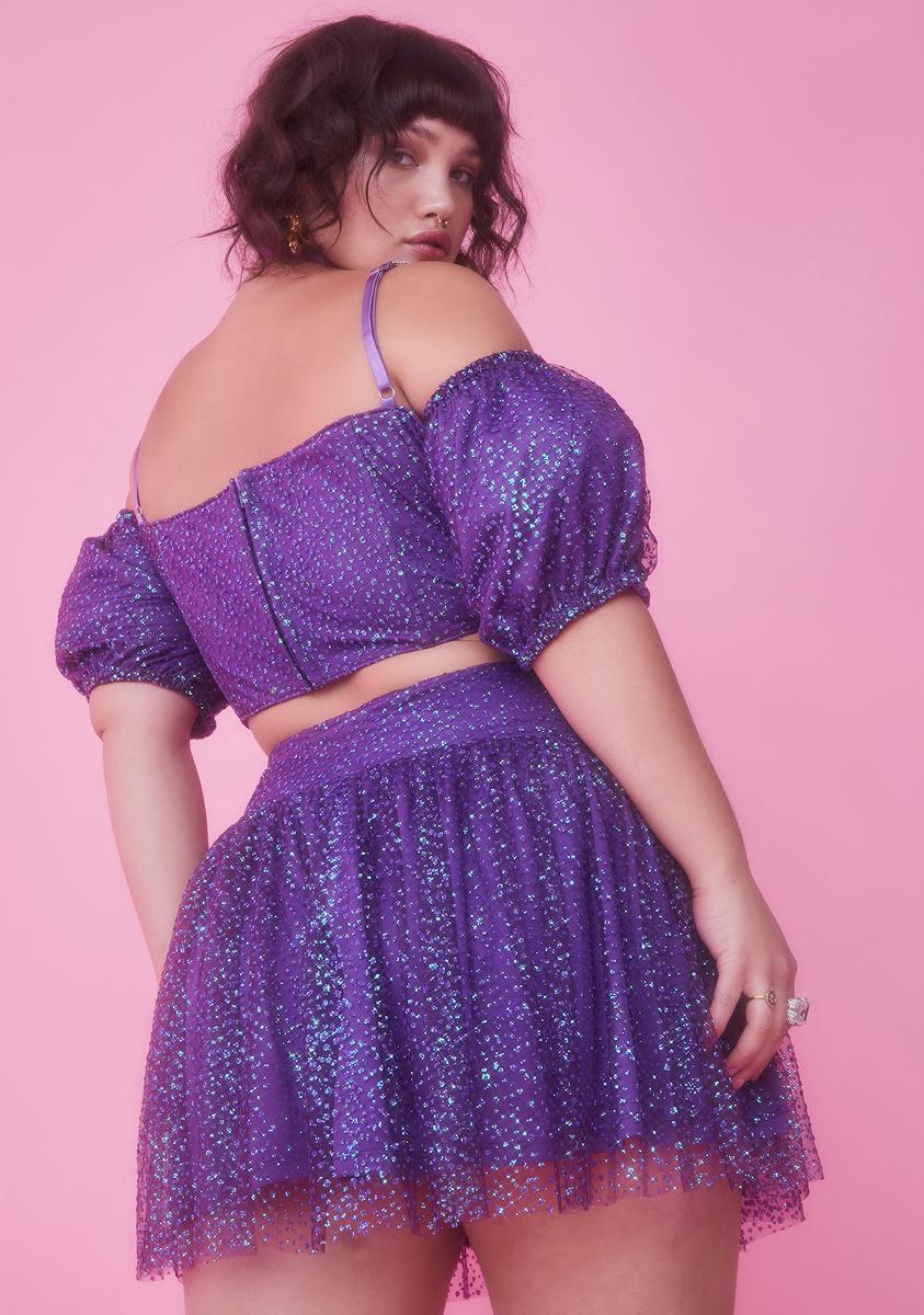 Infinite Broken Spell Glitter Skirt - Image 4