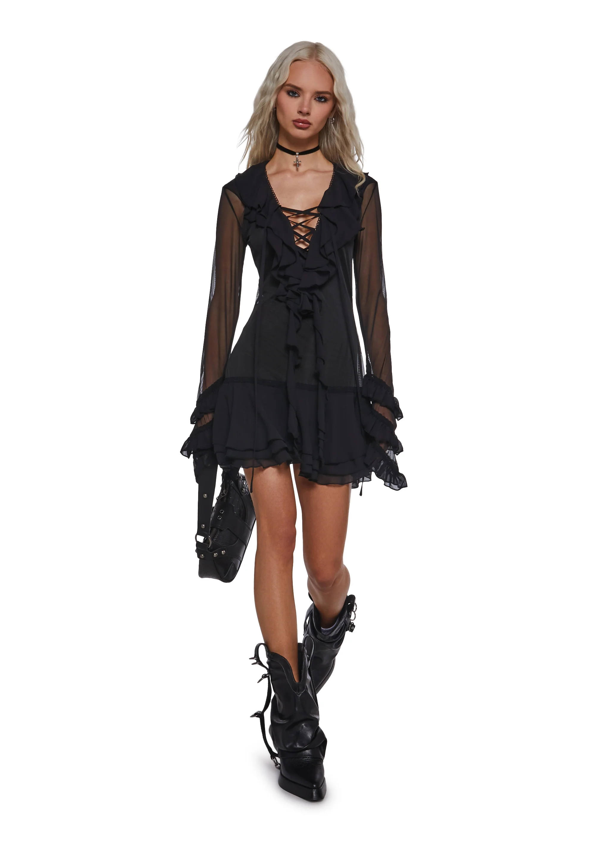 Infinite Illusion Mesh Dress - Image 2