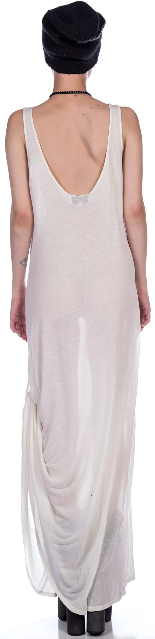 Inside Out Grunge Maxi Dress - Black - Image 3
