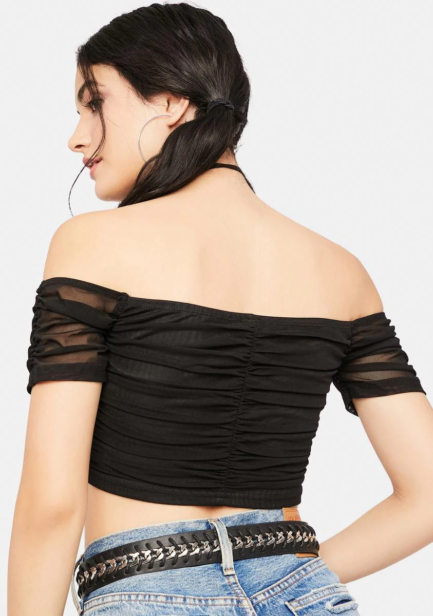 Instant Classic Off The Shoulder Crop Top - Image 4