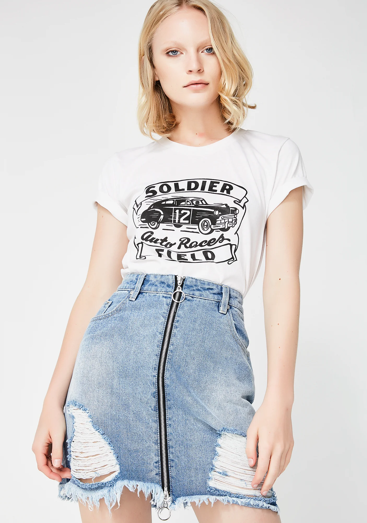 Instant Denim Skirt - Image 3