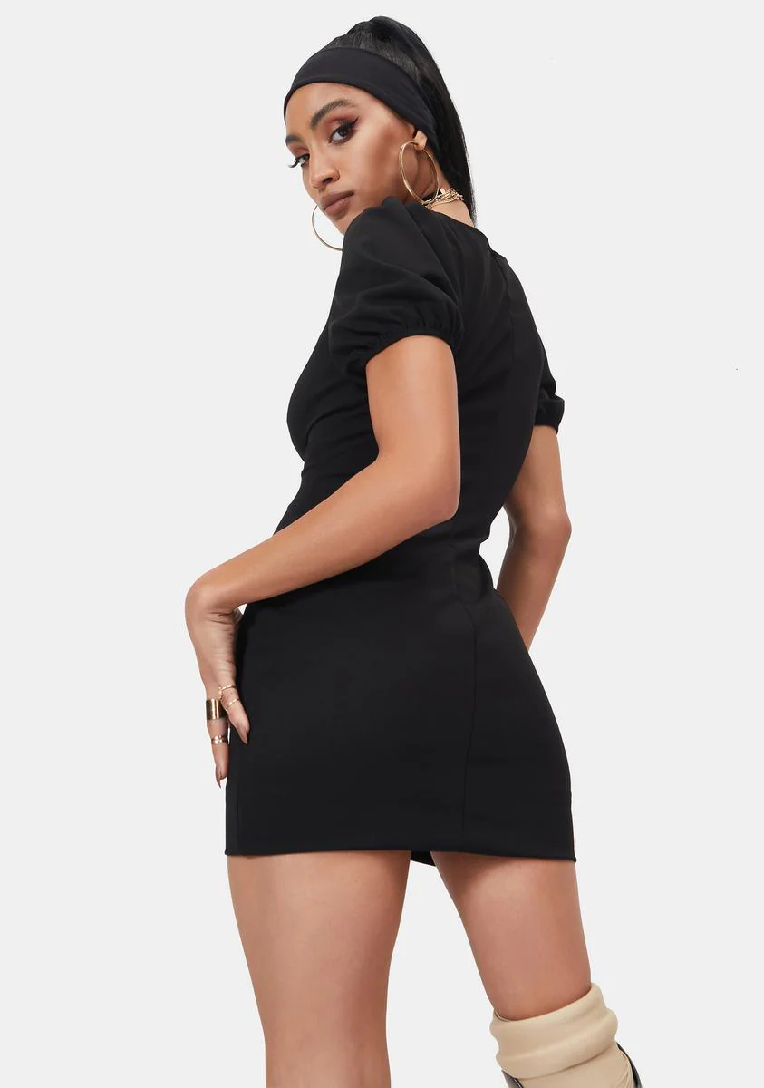 Into the Cosmos Short Sleeve Sweetheart Mini Dress - Image 4