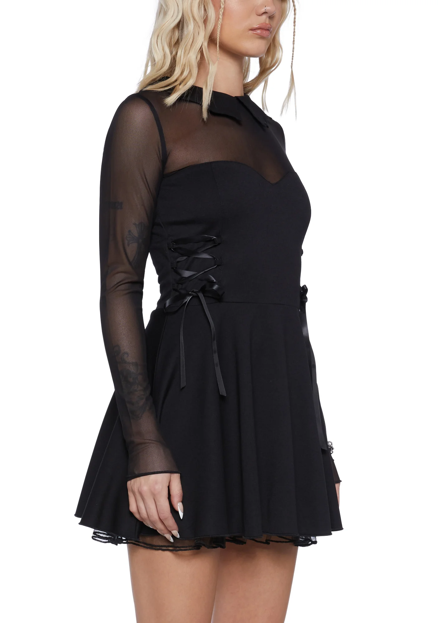 Into The Mists Long Sleeve Dress - Image 5