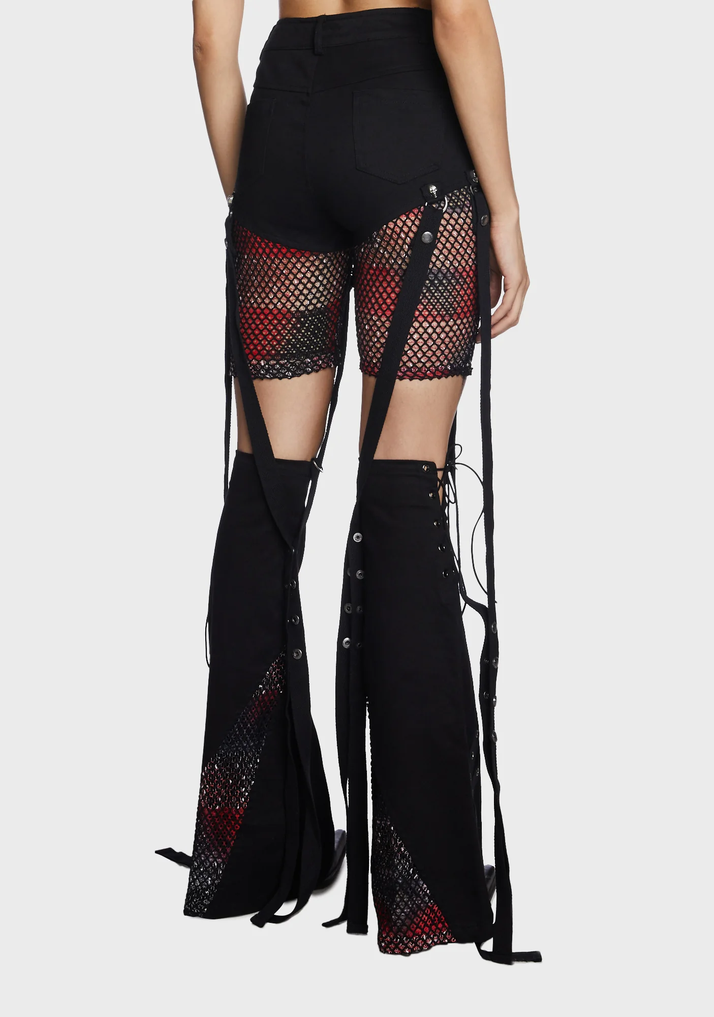 Irregular Flared Detachable Trousers - Image 3
