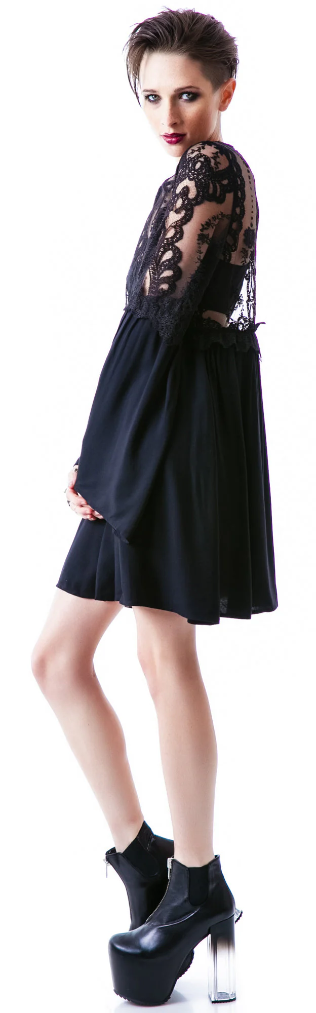 Isabella Dress - Black - Image 10