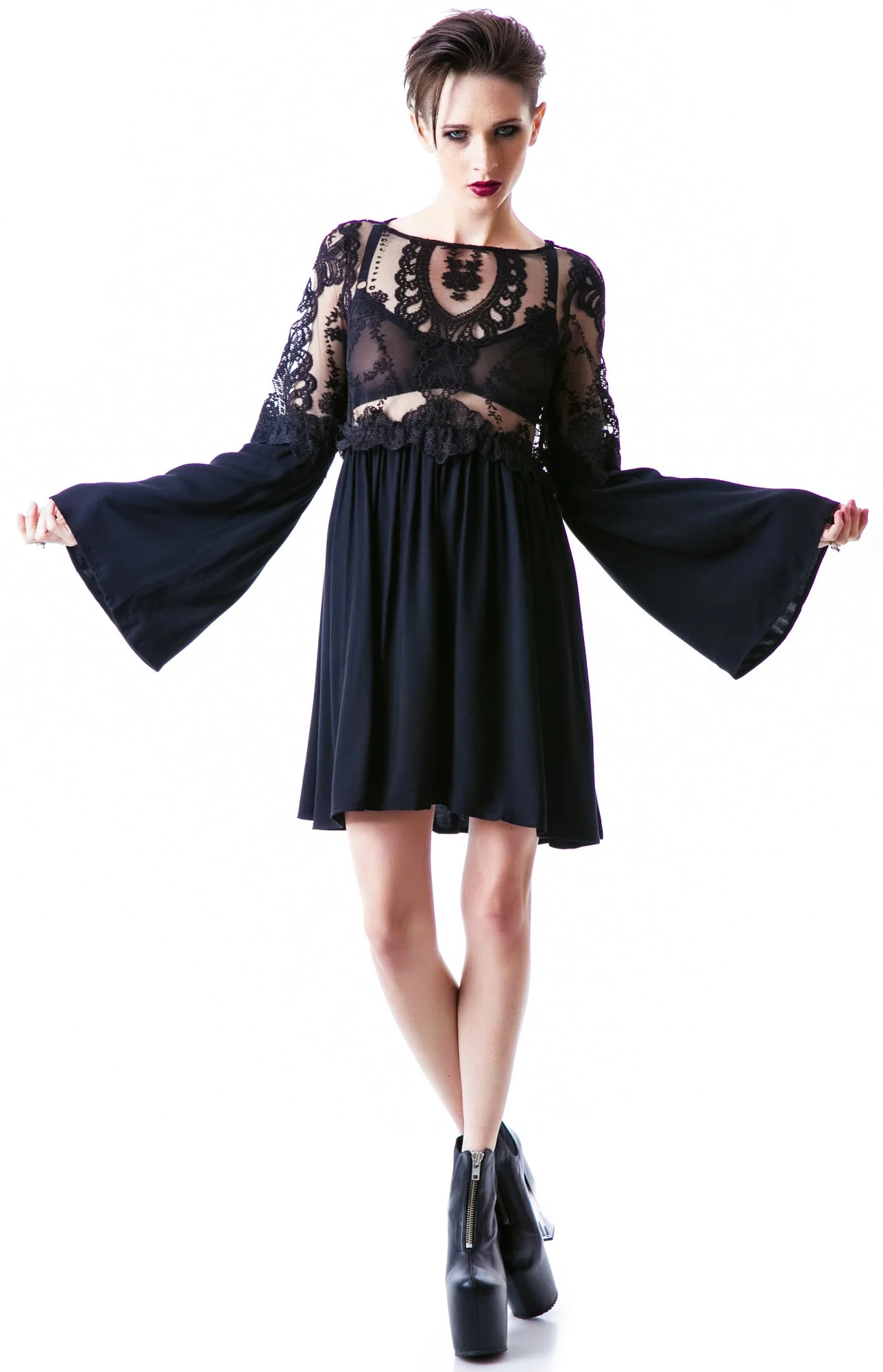 Isabella Dress - Black - Image 7