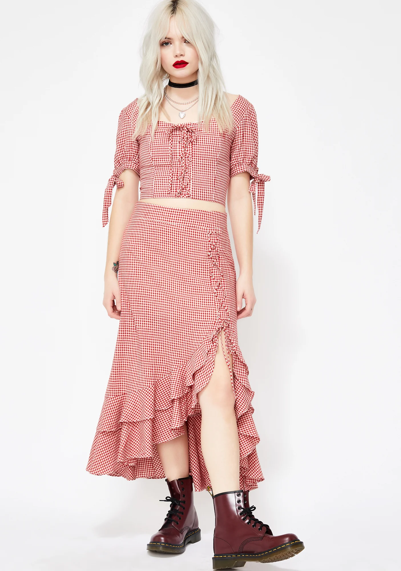 Isn't She Lovely Gingham Skirt - Image 3