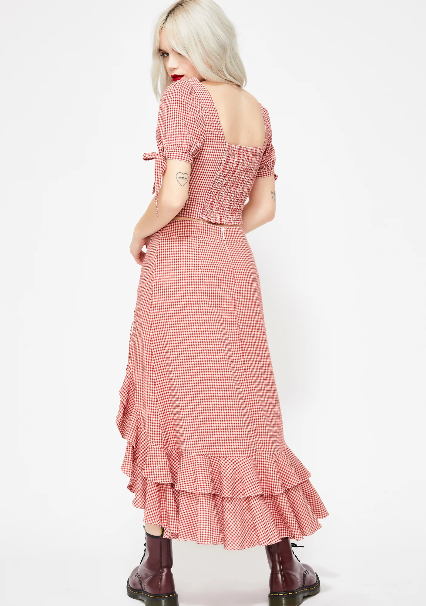 Isn't She Lovely Gingham Skirt - Image 4