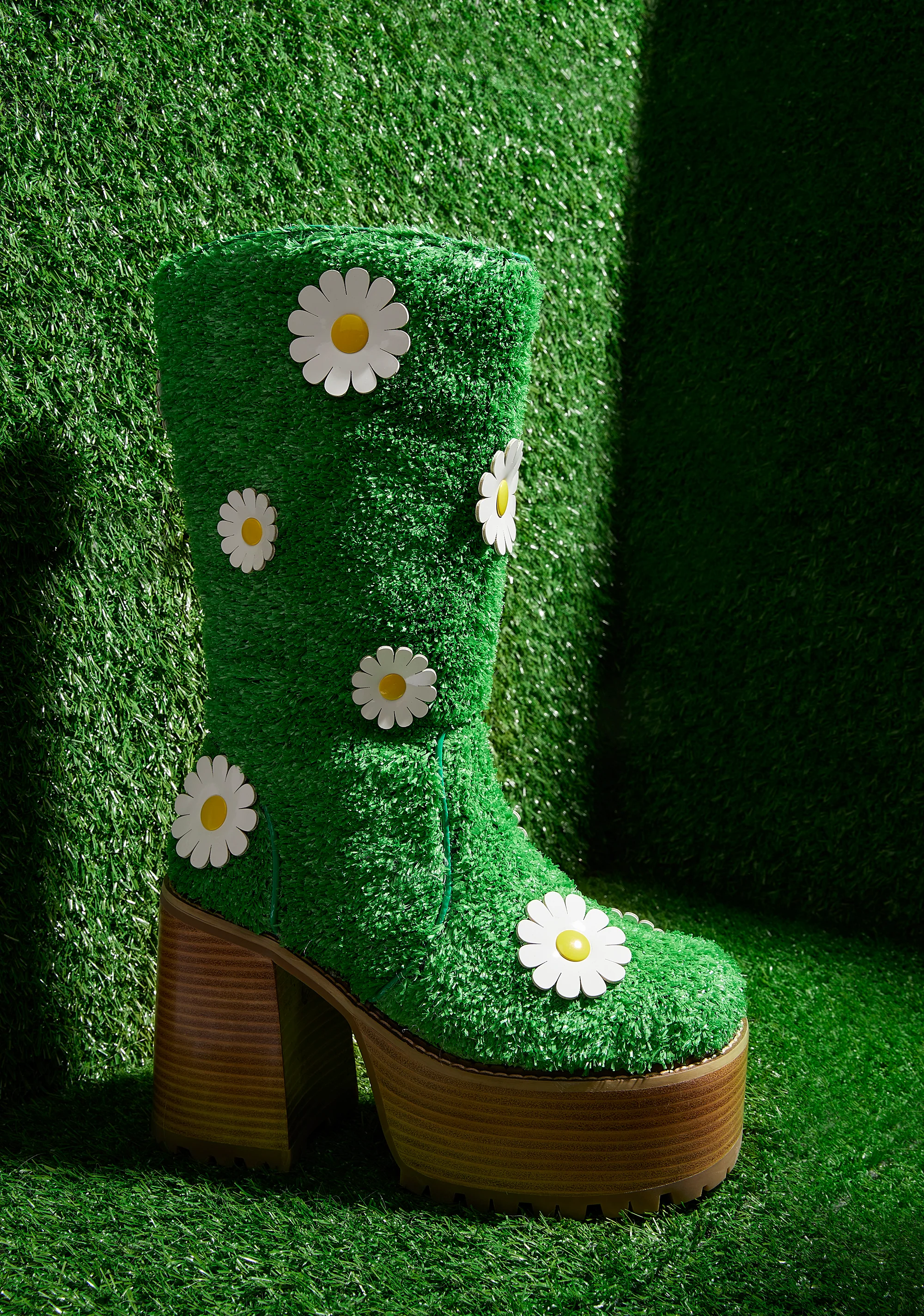 It’s Always Greener Platform Boots - Image 5