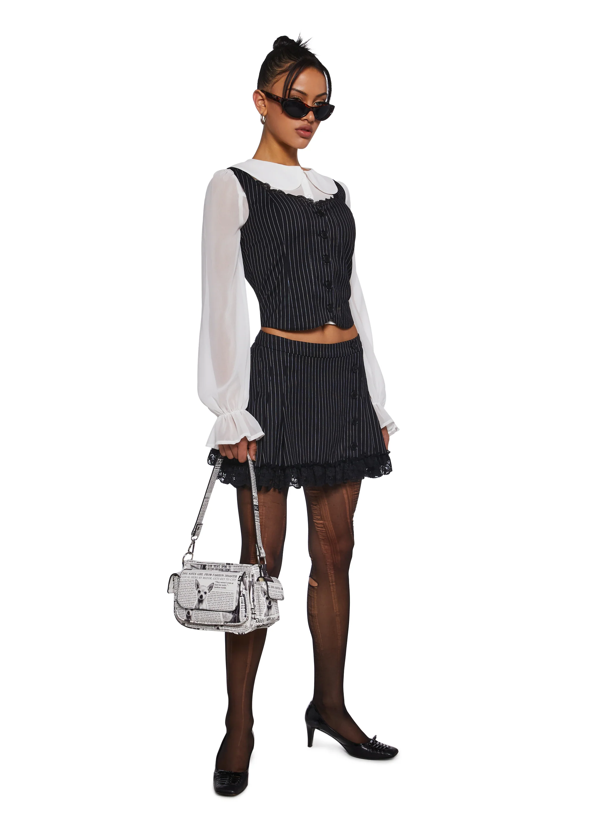 It’s Been Real Pinstripe Vest - Image 2