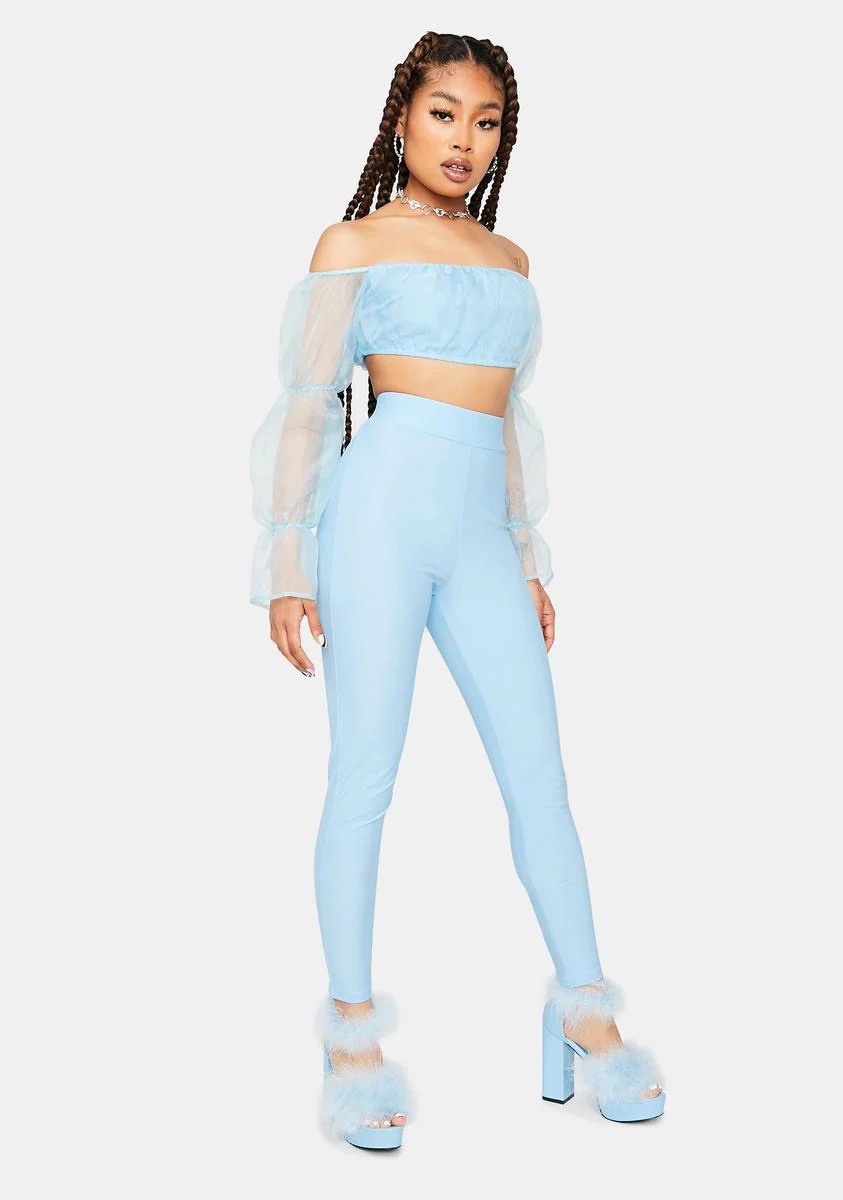 It's A Serve Organza Top And Leggings Set - Image 3