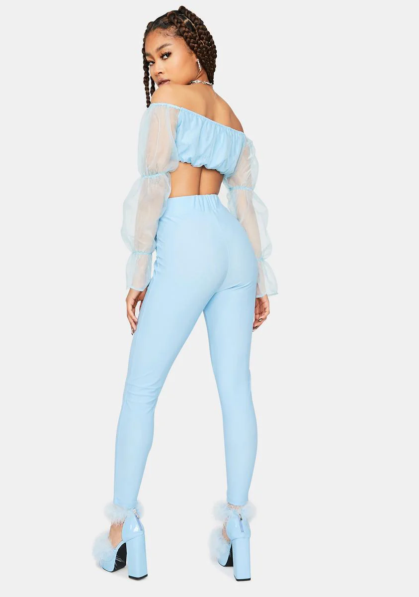 It's A Serve Organza Top And Leggings Set - Image 4