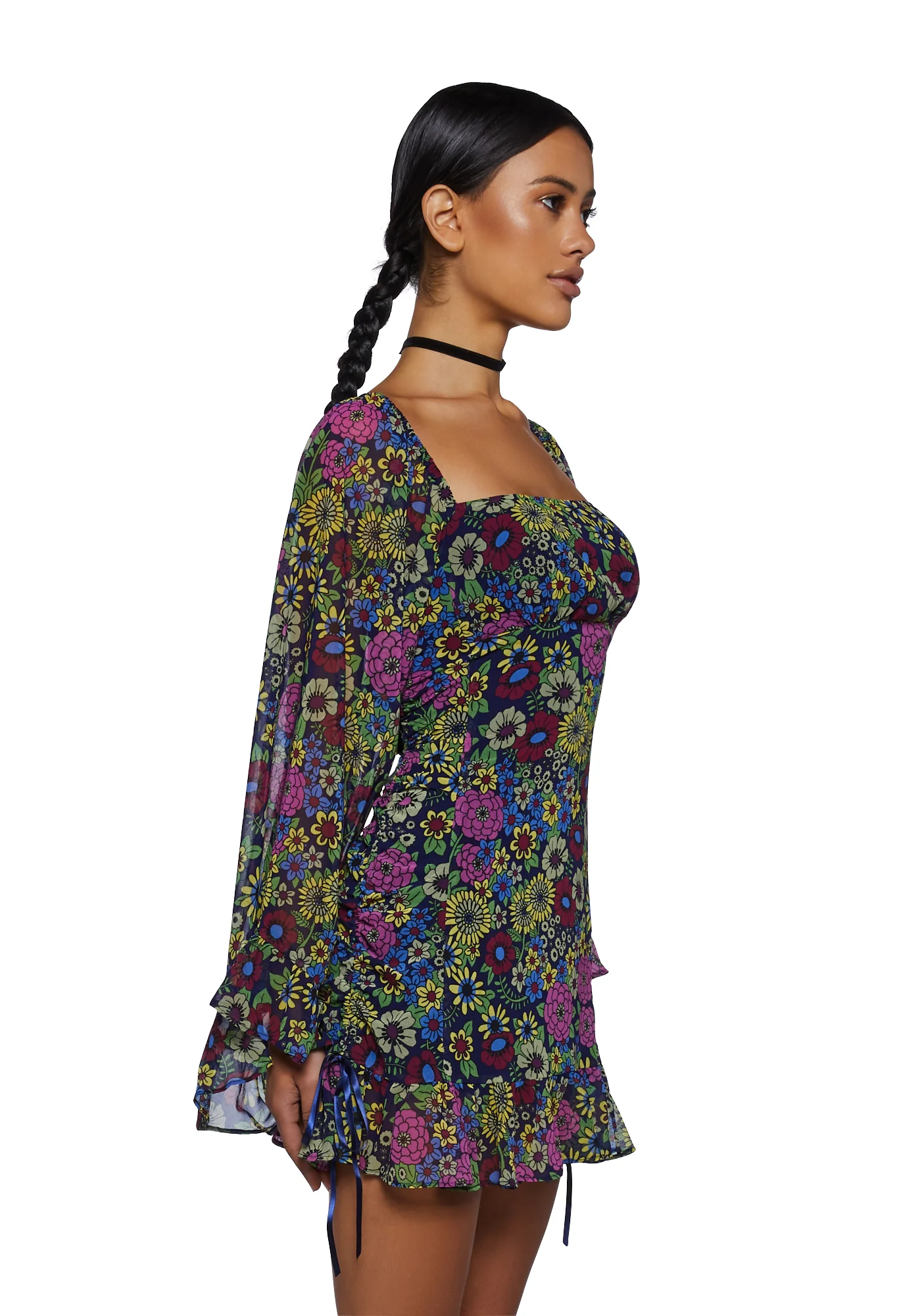 It's A Wild World Mini Dress - Floral - Image 3