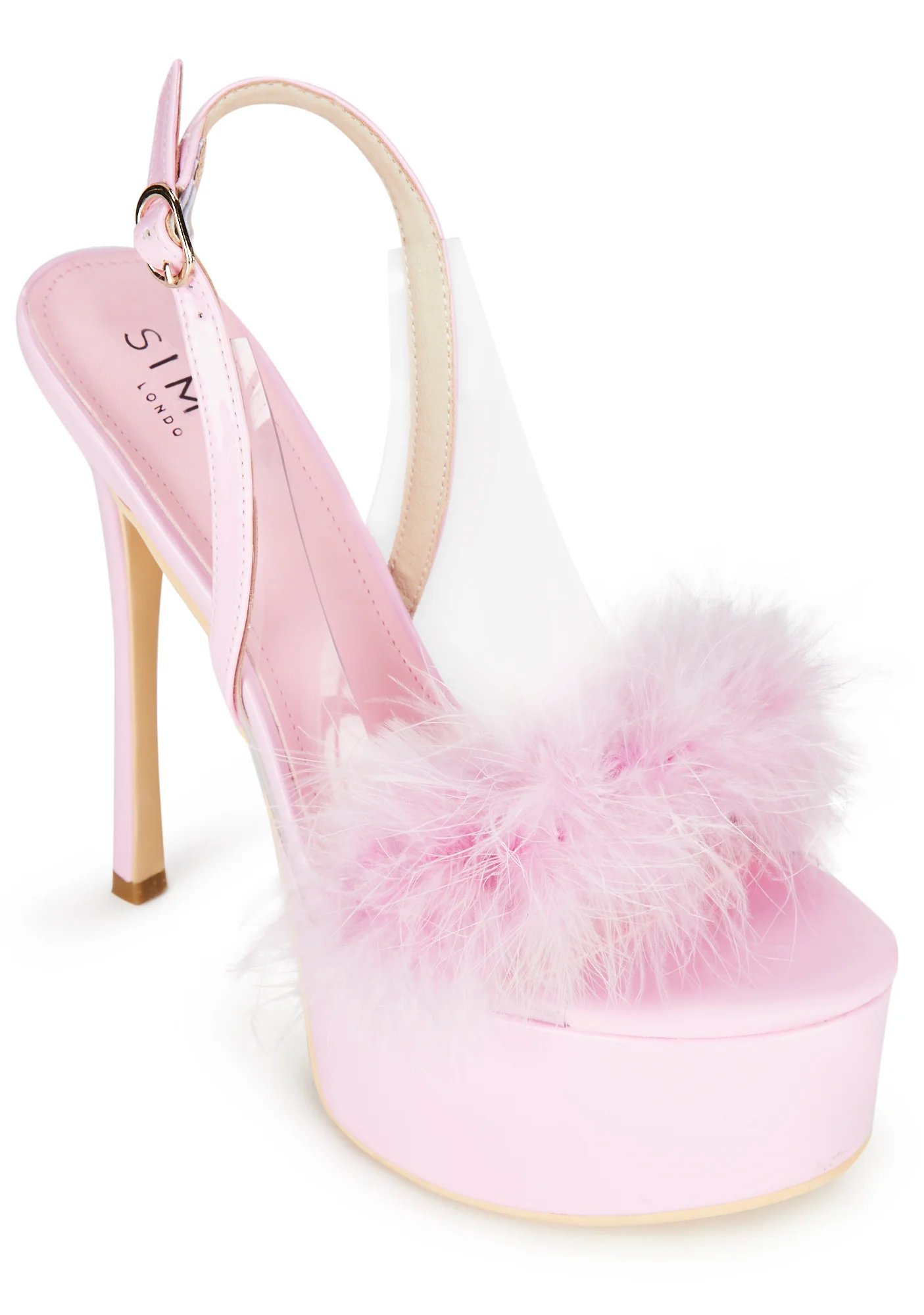 Ivette Fluffy Heels - Pink - Image 2