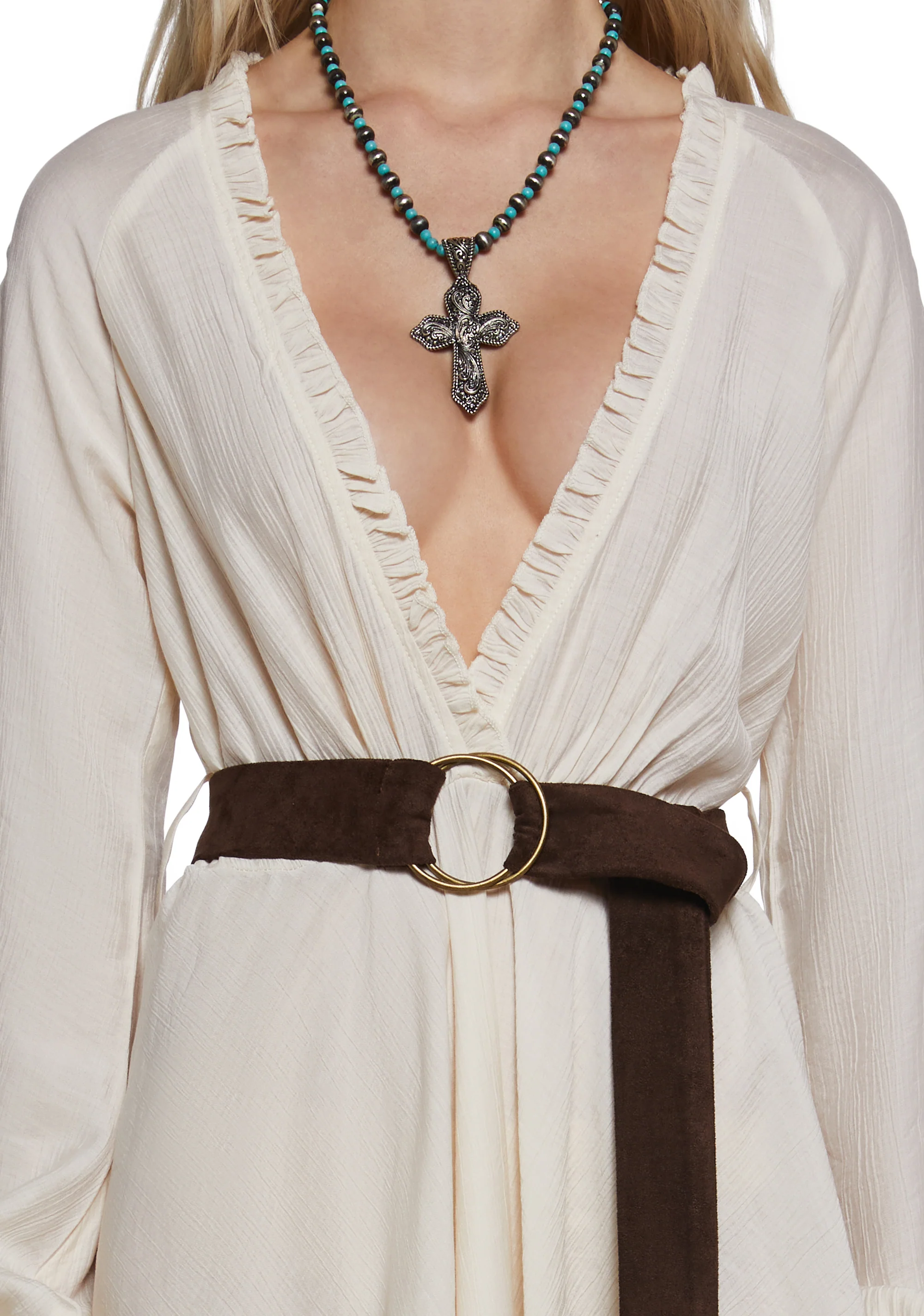 Alana Frills Wrap Dress - Image 5