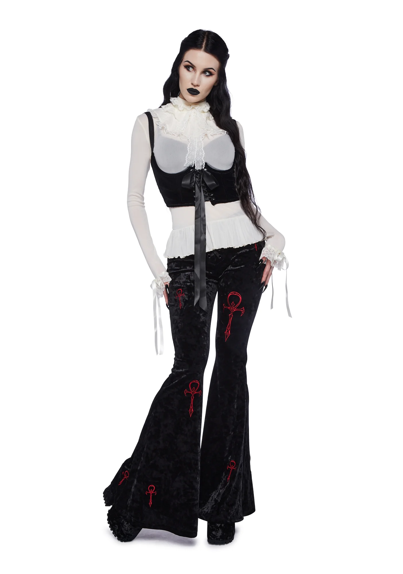 Obsession Within Long Sleeve Top - White - Image 6