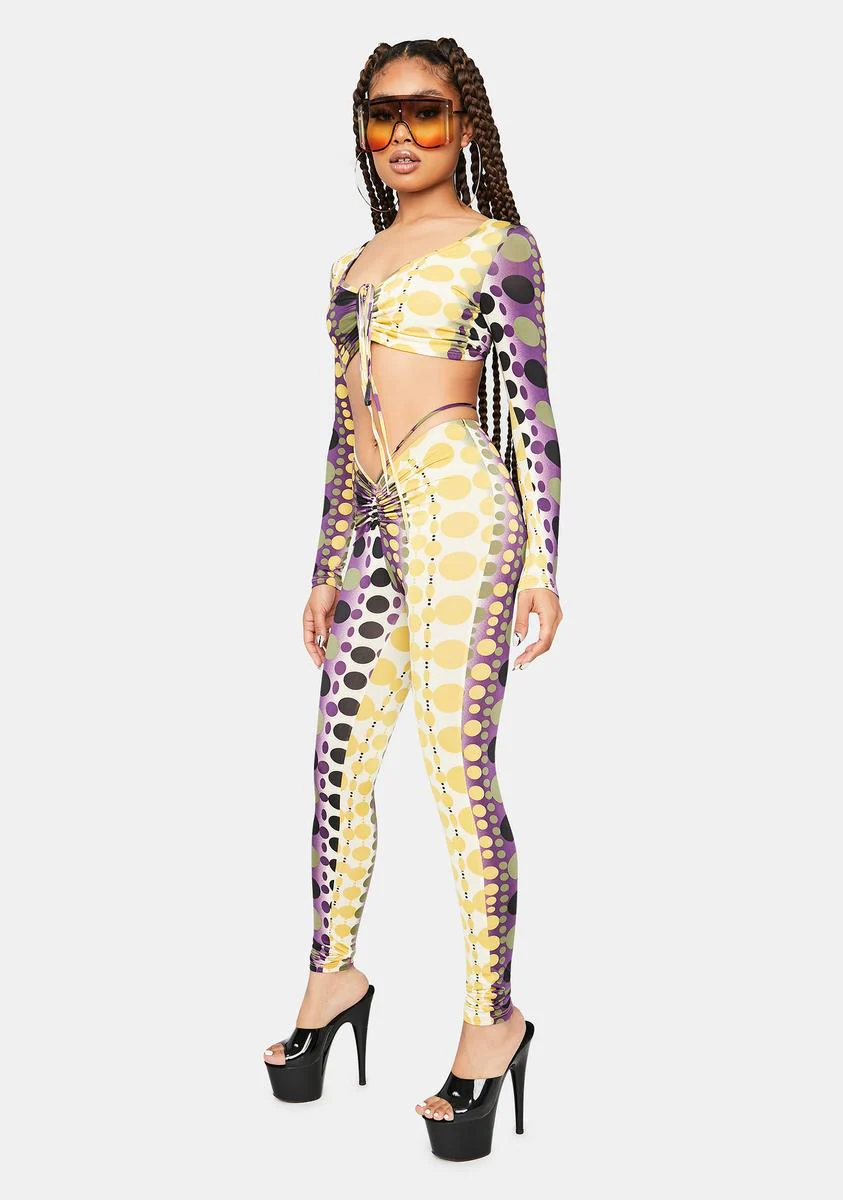Jam Baddies Allowed Mesh Tie Dye Pant Set - Image 3