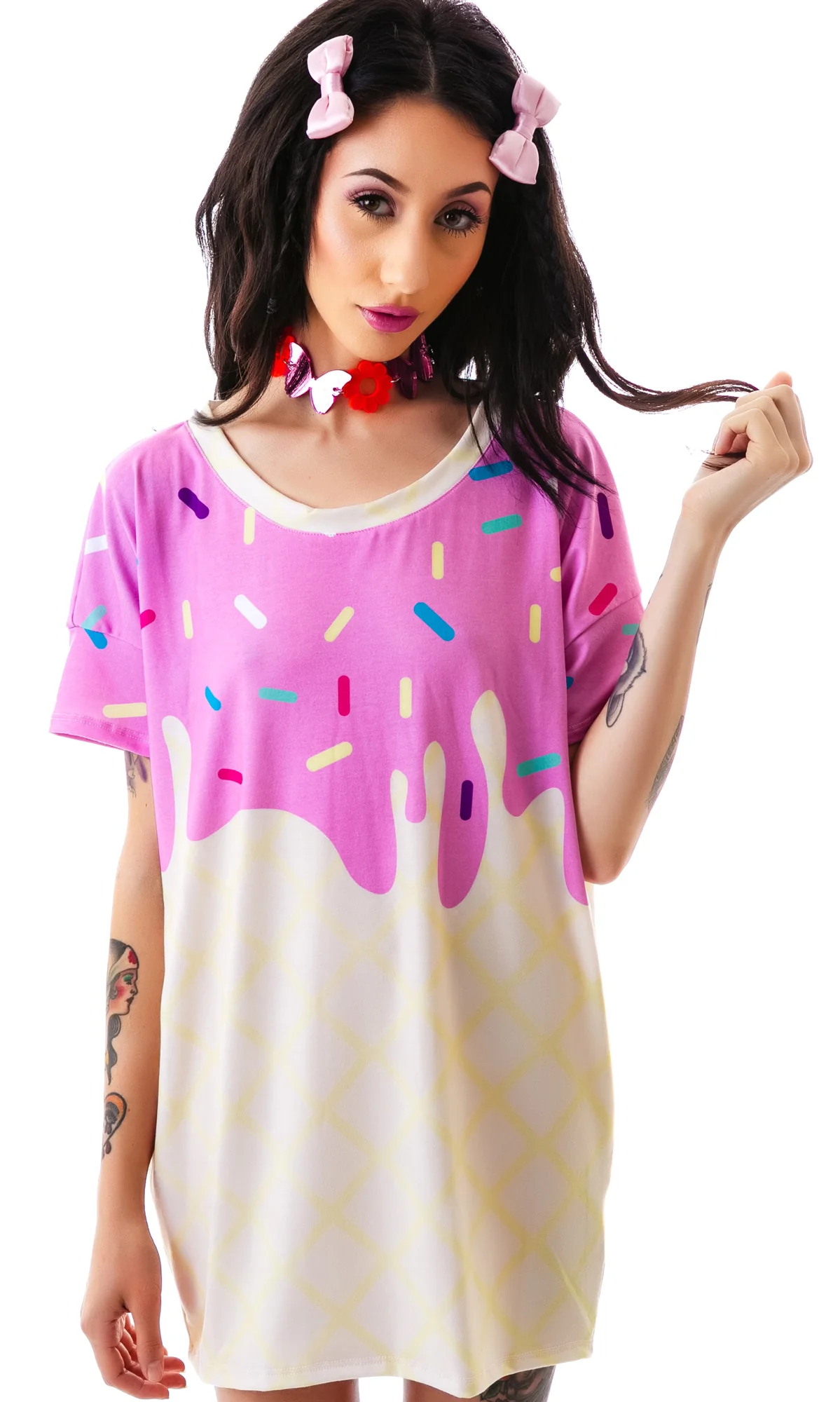Japan L.A. Melty Ice Cream Oversized Boxy Tee - Image 2