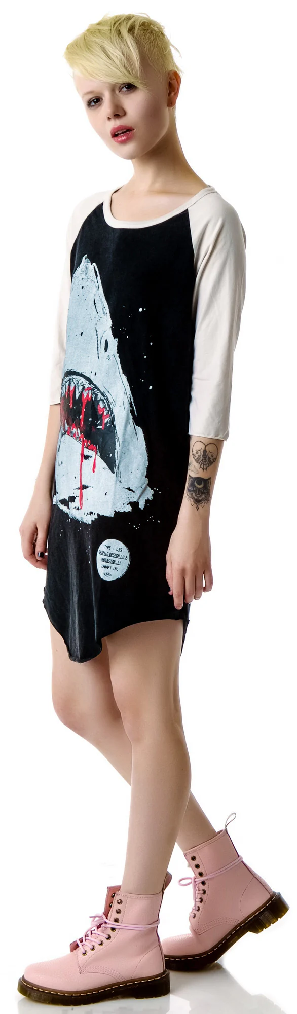 Jaws Shark Raglan Shirt - Image 4