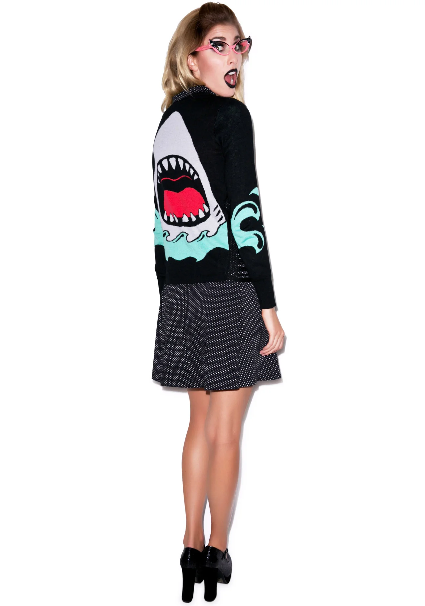 Jaws Side Slashed Cardigan - Image 2