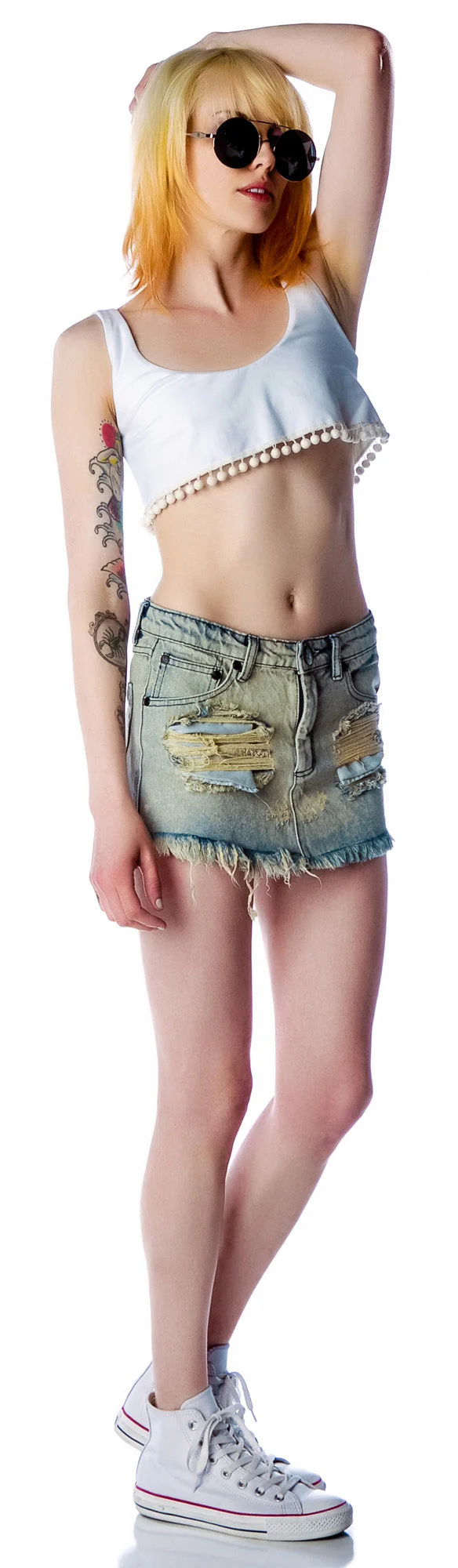 Jax Mini Skirt - Light Blue - Image 10