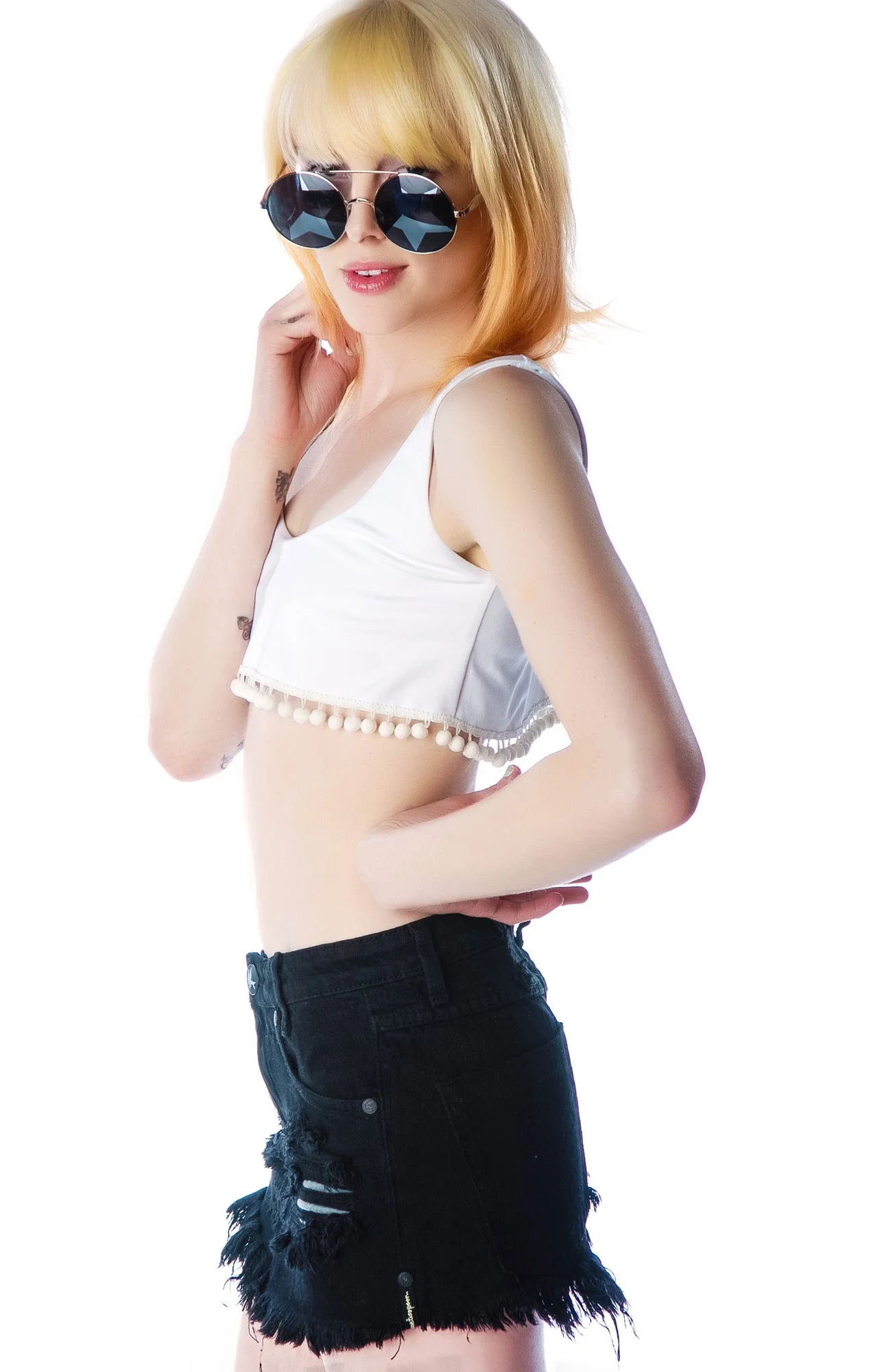 Jax Mini Skirt - Off White - Image 12