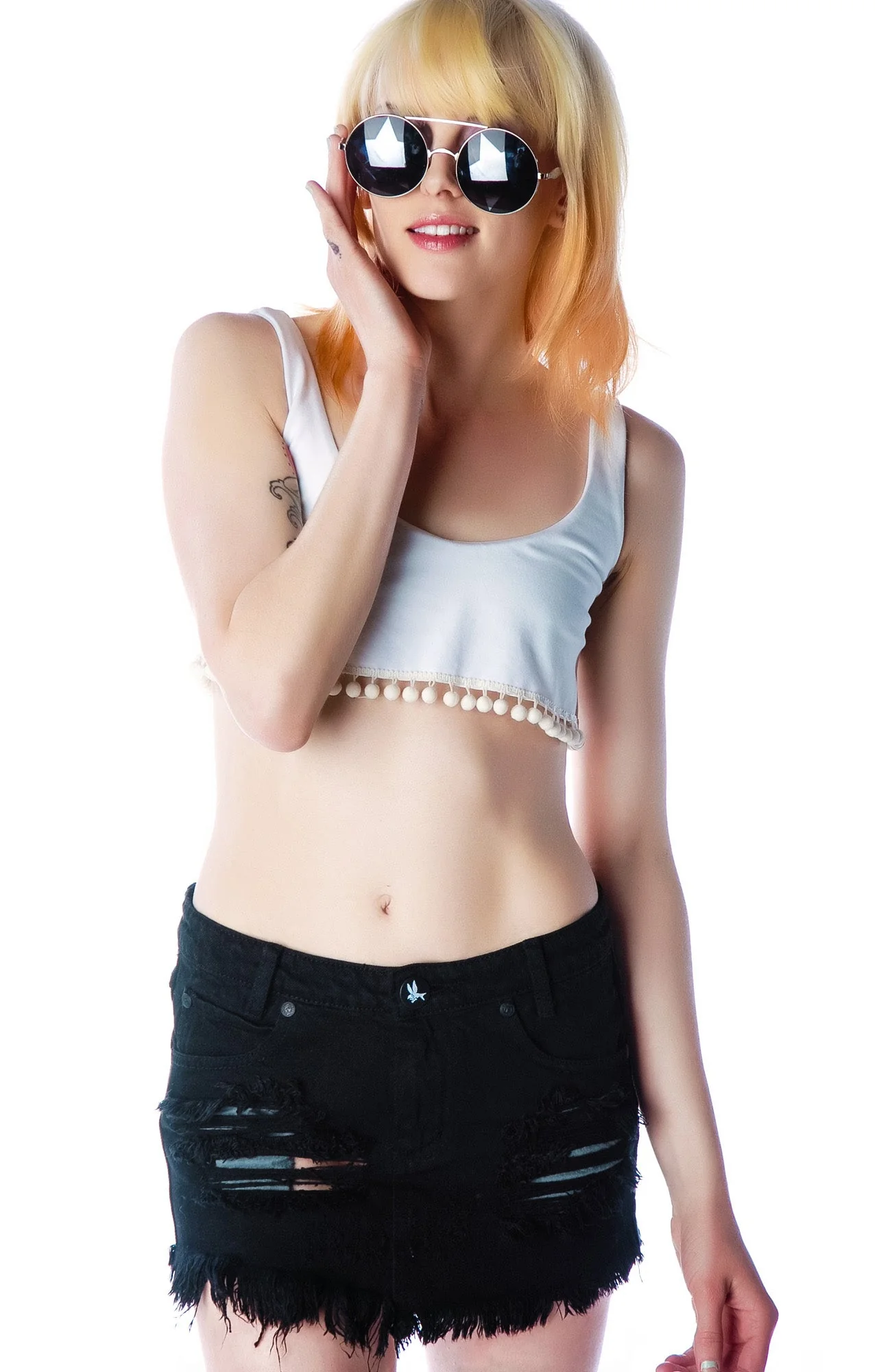 Jax Mini Skirt - Off White - Image 15