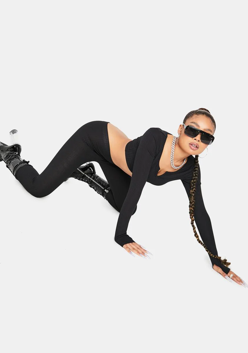 Jet Setting Love Crop Top Leggings Set - Image 3