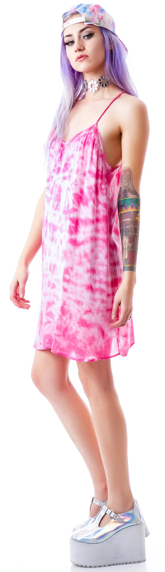 Joplin Tie Dye Slip Dress - Image 4