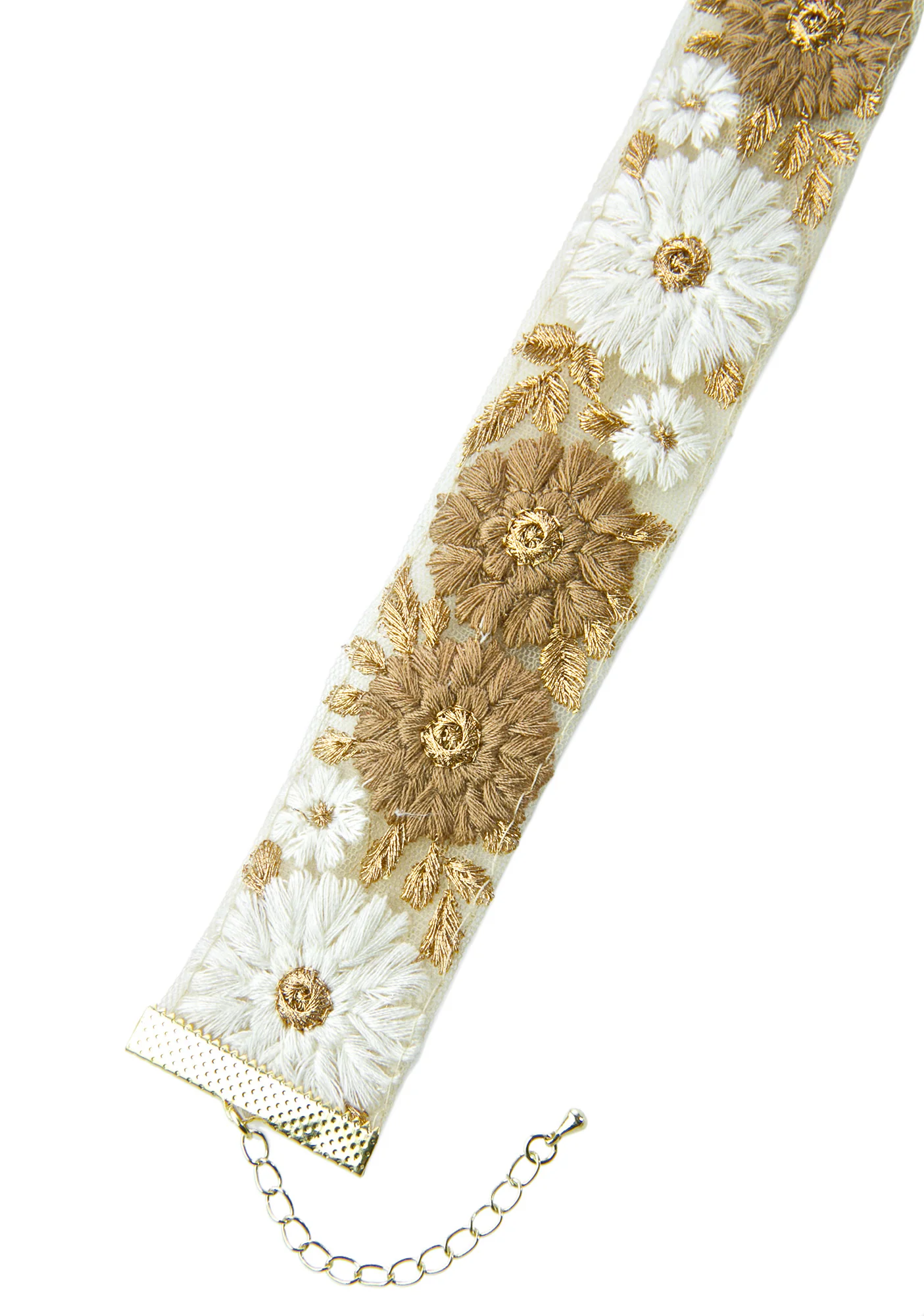 Josephine Embroidered Floral Choker - Image 5