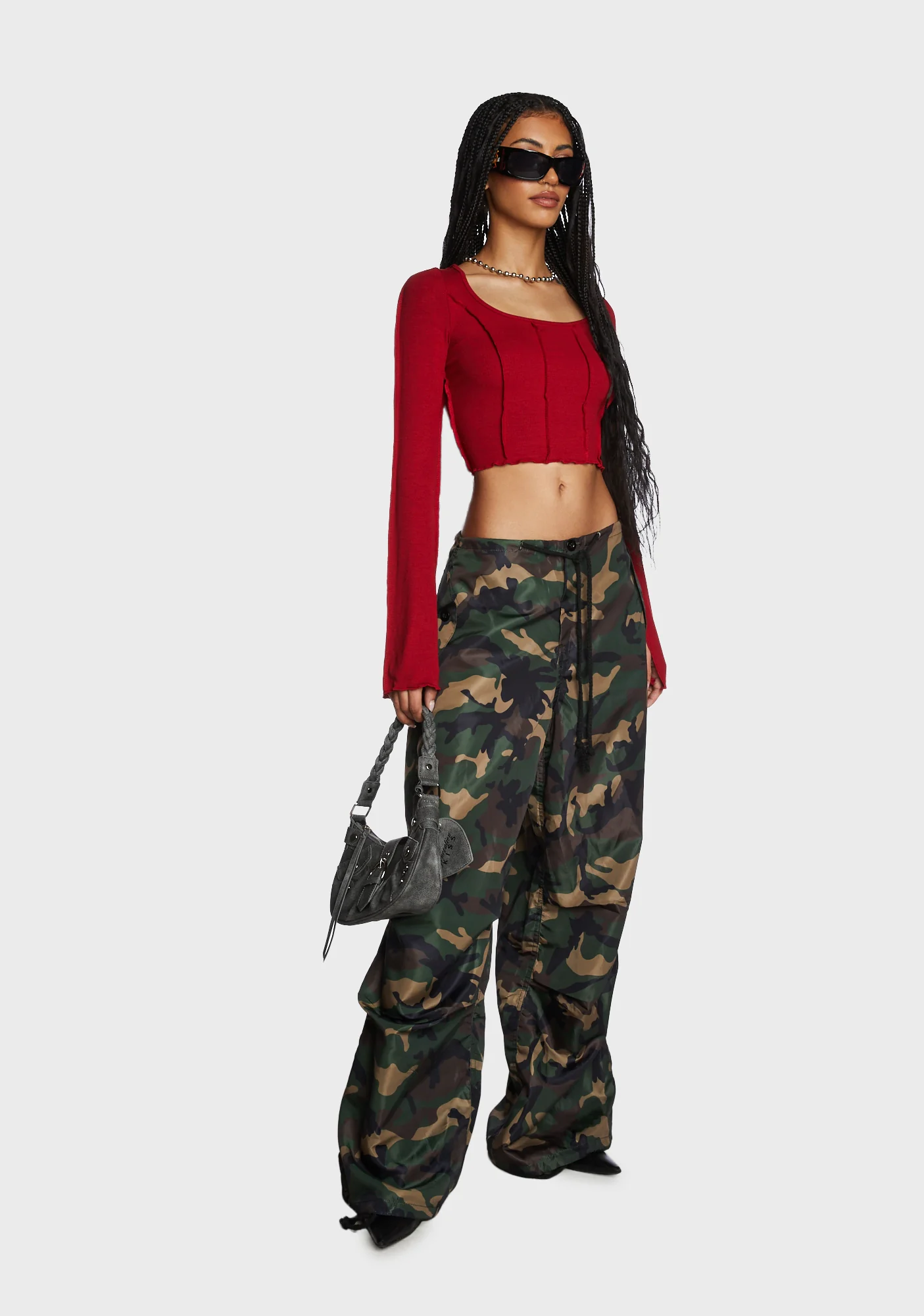 Journal Entries Long Sleeve Top - Red - Image 3