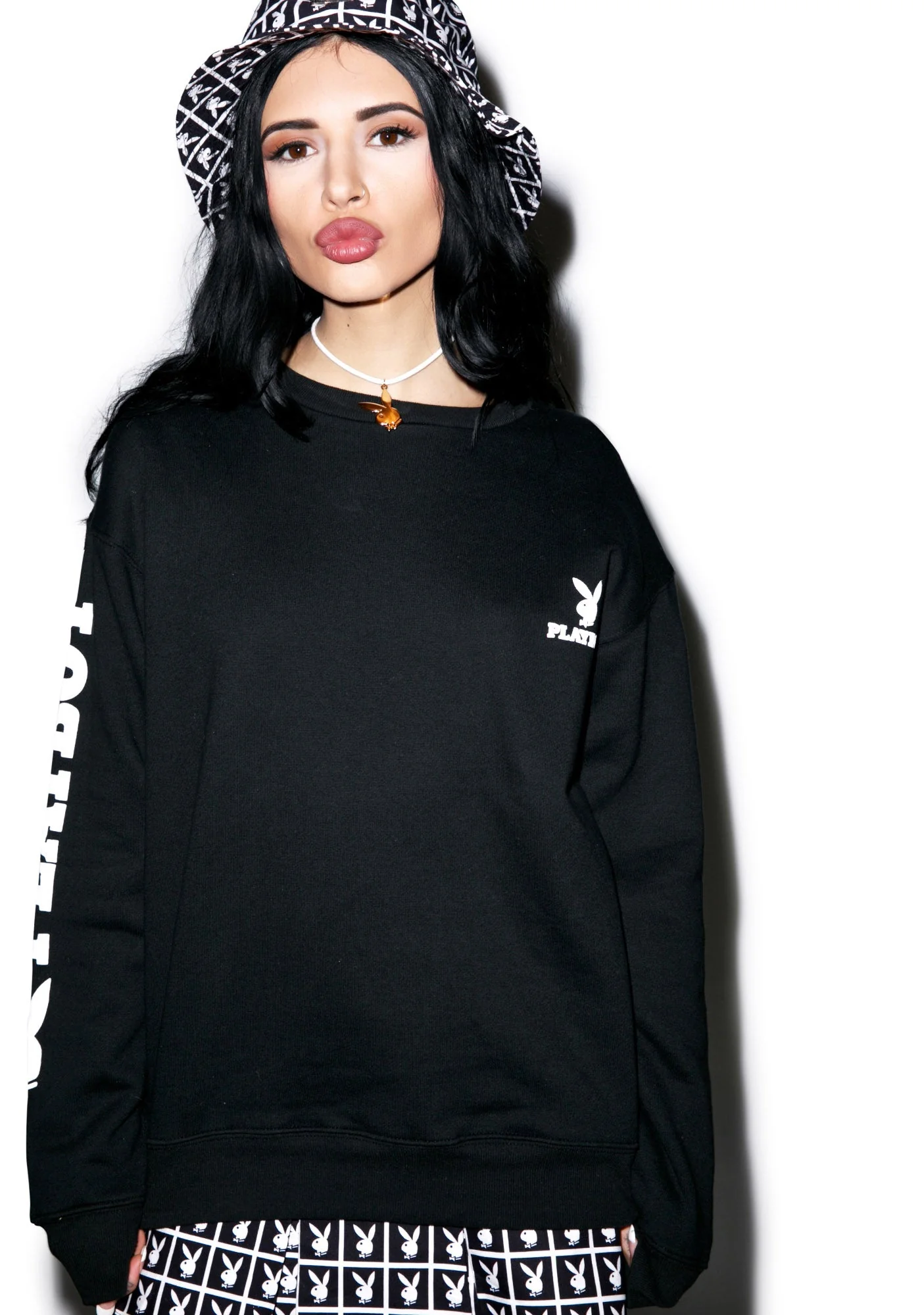 Joyrich X Playboy Knit Crew - Gray - Image 3