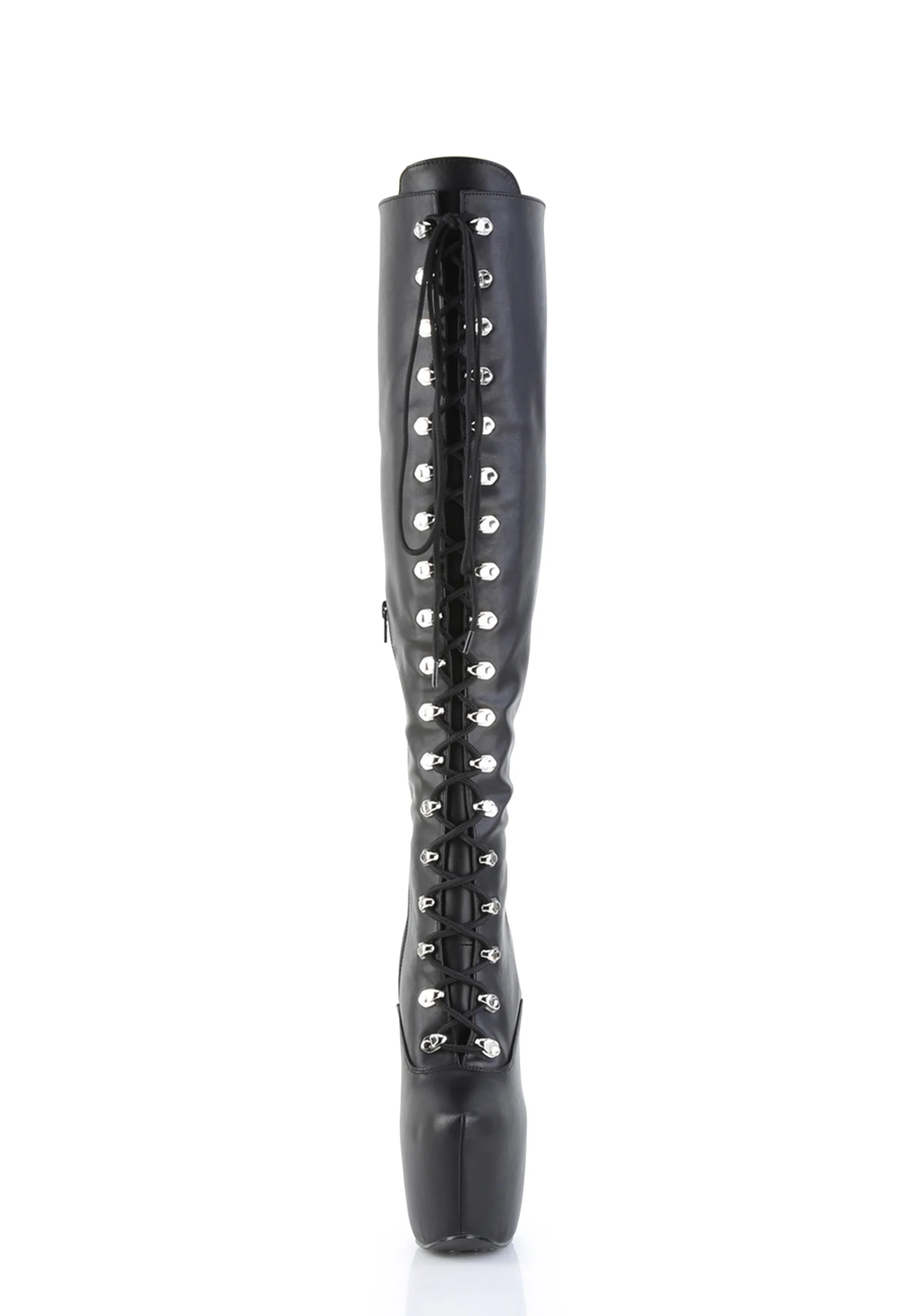 Jubilant-3012 Platform Over-The-Knee Boots-Black PU - Image 3