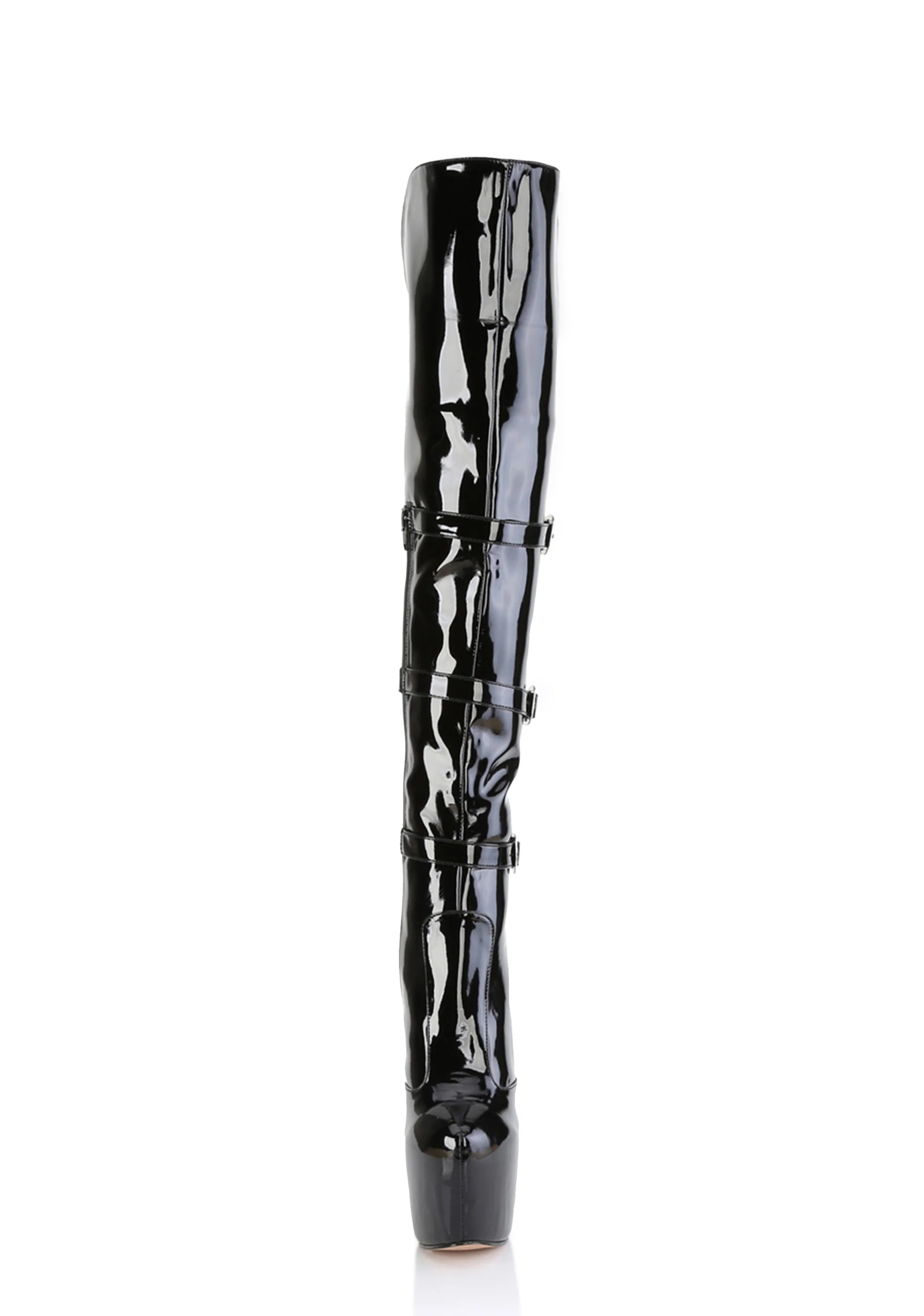 Jubilant-3018 Platform Over-The-Knee Boots-Black - Image 3