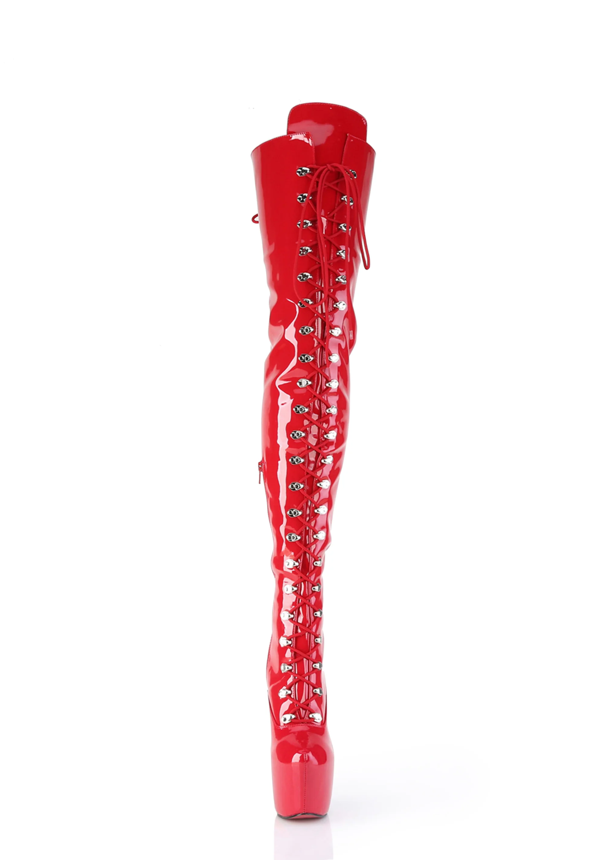 Jubilant-4012 Platform Crotch Boots-Red - Image 3