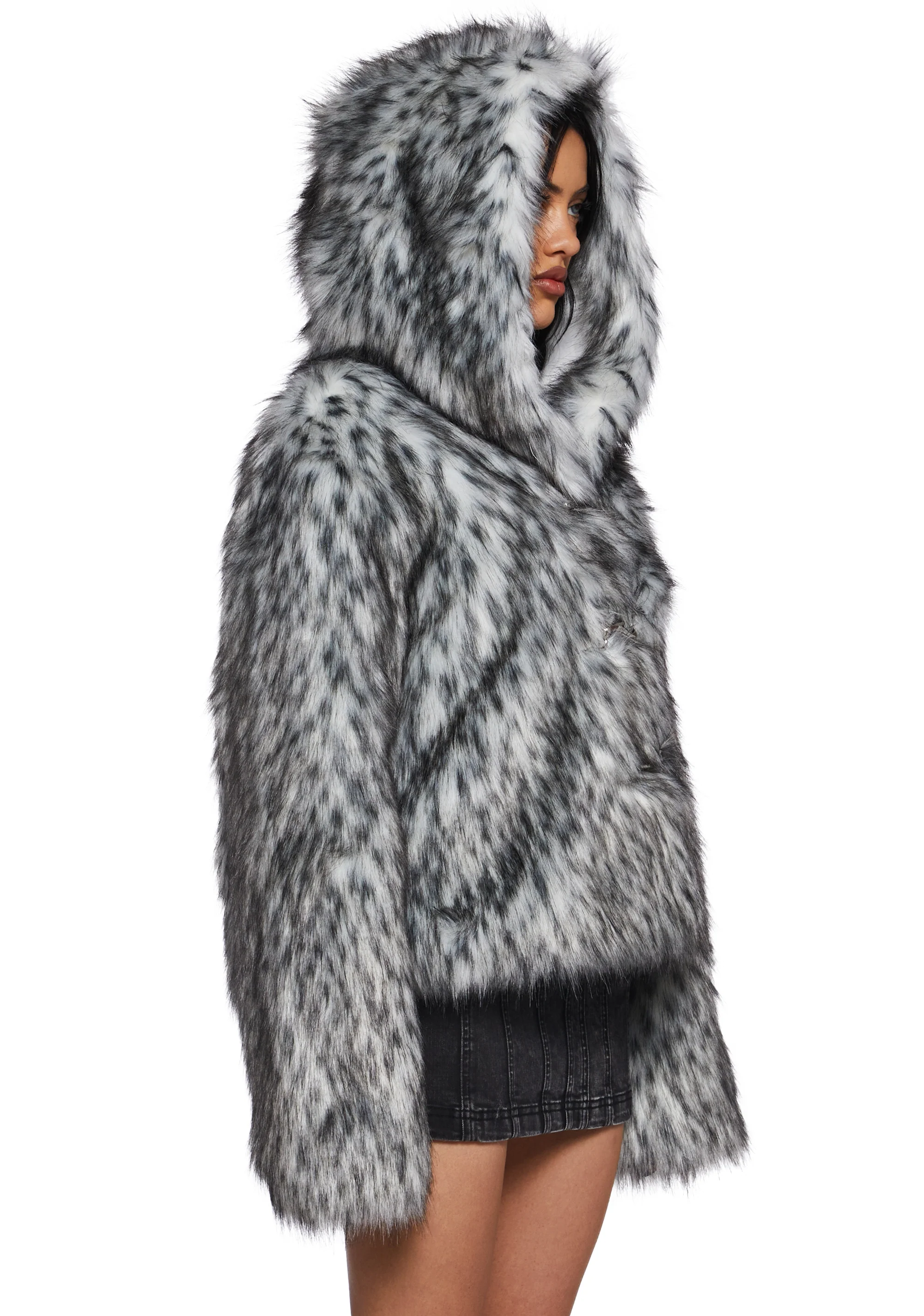 Julia Faux Fur Coat - Image 3