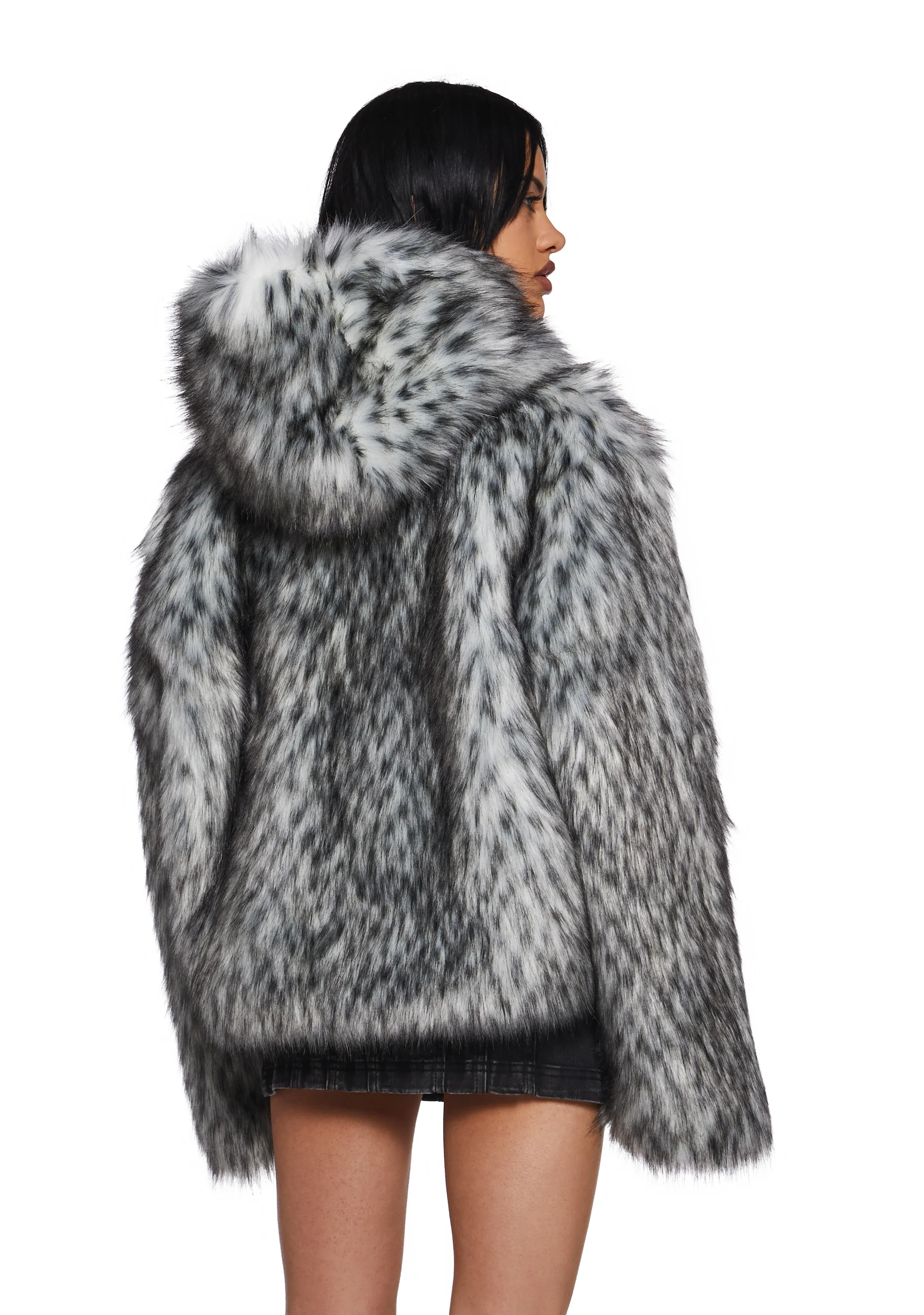 Julia Faux Fur Coat - Image 4